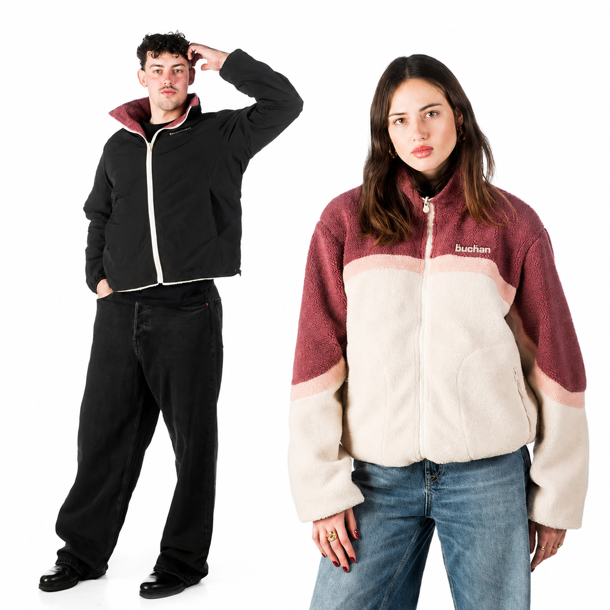 Reversible Fleece-Pink
