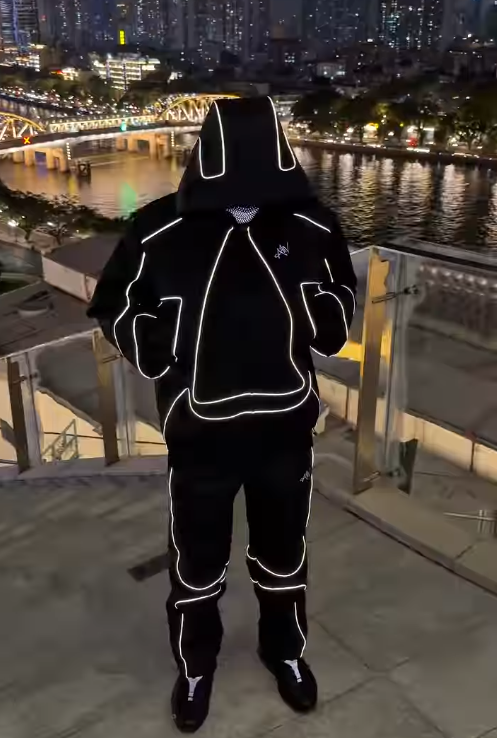 Water-Activated Leopard Waterproof Tracksuit