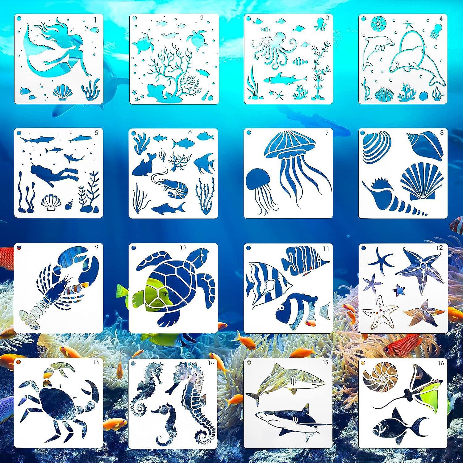 Garden Fence Large Flower Stencils-DIY decoration