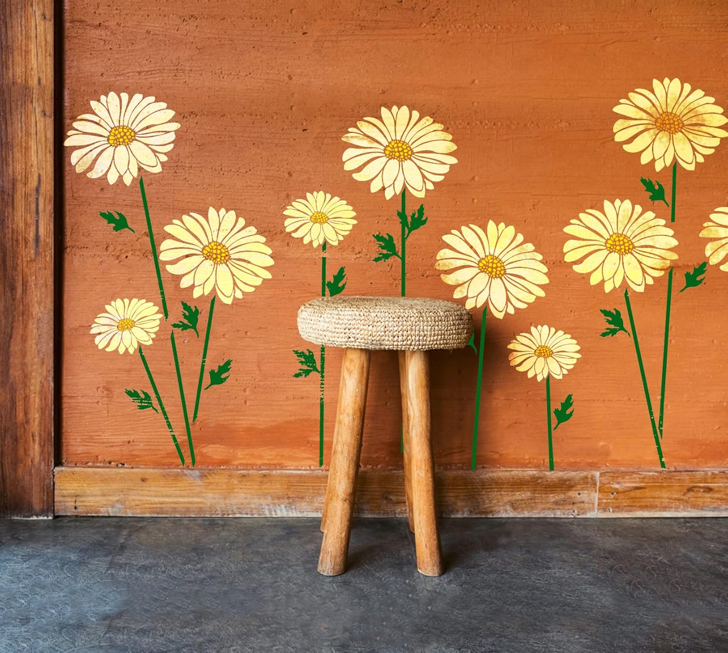 Garden Fence Large Flower Stencils-DIY decoration