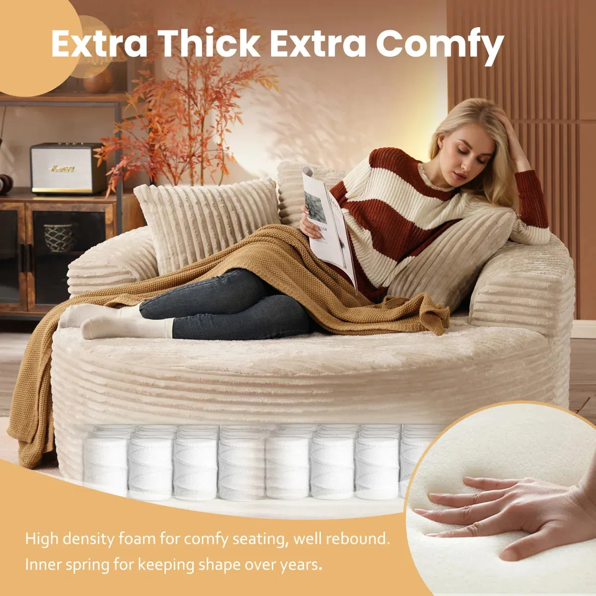 Round Foam Chair "Nine"