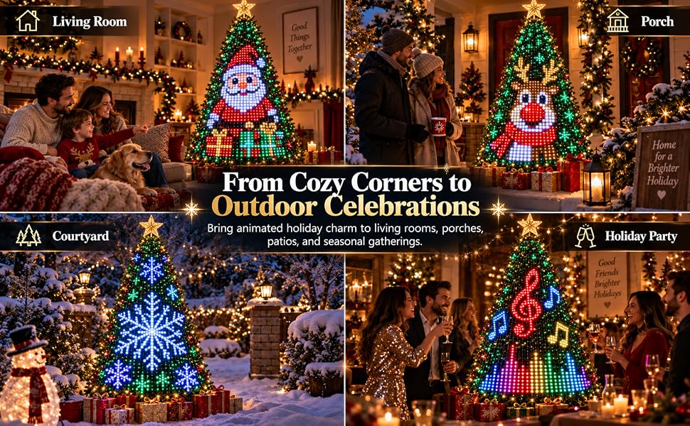 DIY custom pattern christmas tree lights