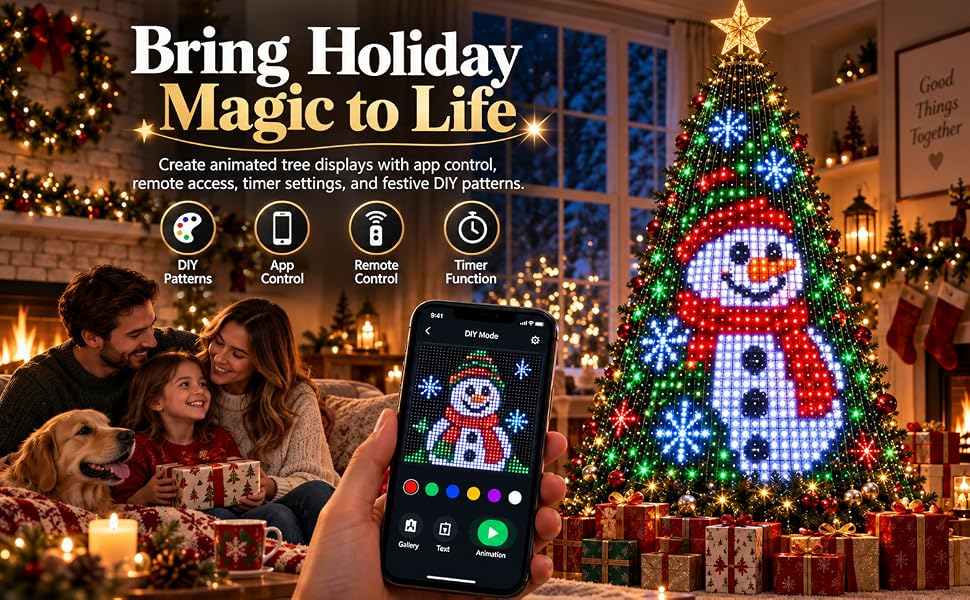 Free gift: Smart Christmas Tree Lights with App Control
