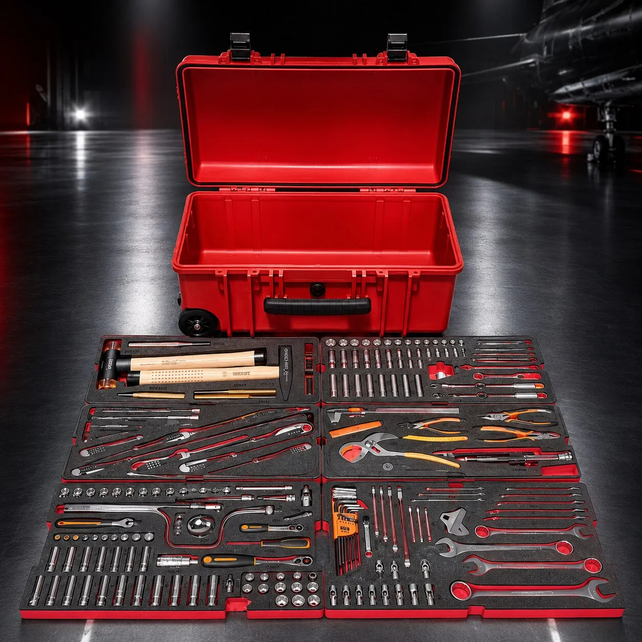 🎉( CLEARANCE SALE ) 🎉✨ Helibox Trolley Tool Case (236 Tools)