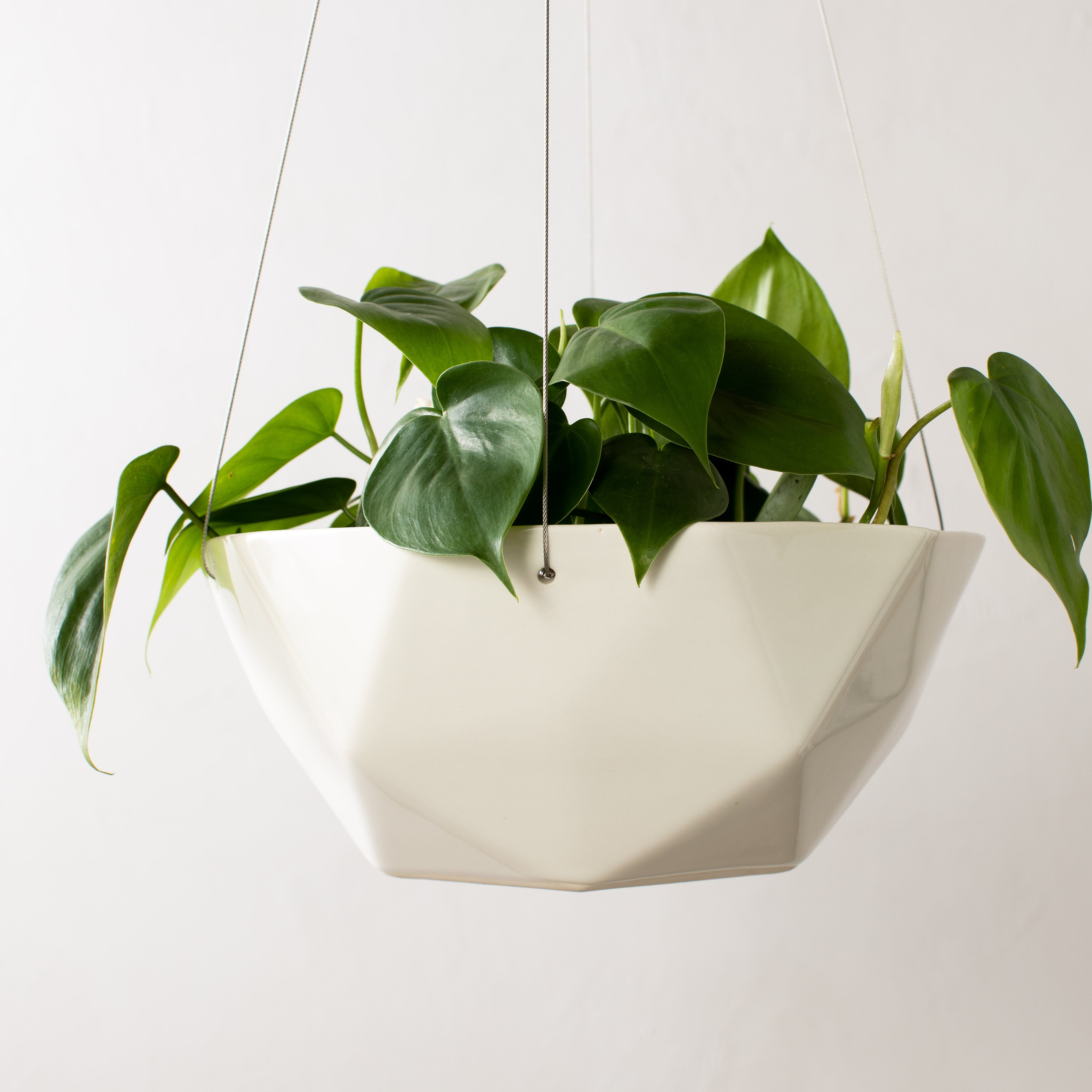 Geometric Hanging Planter | Porcelain image 3