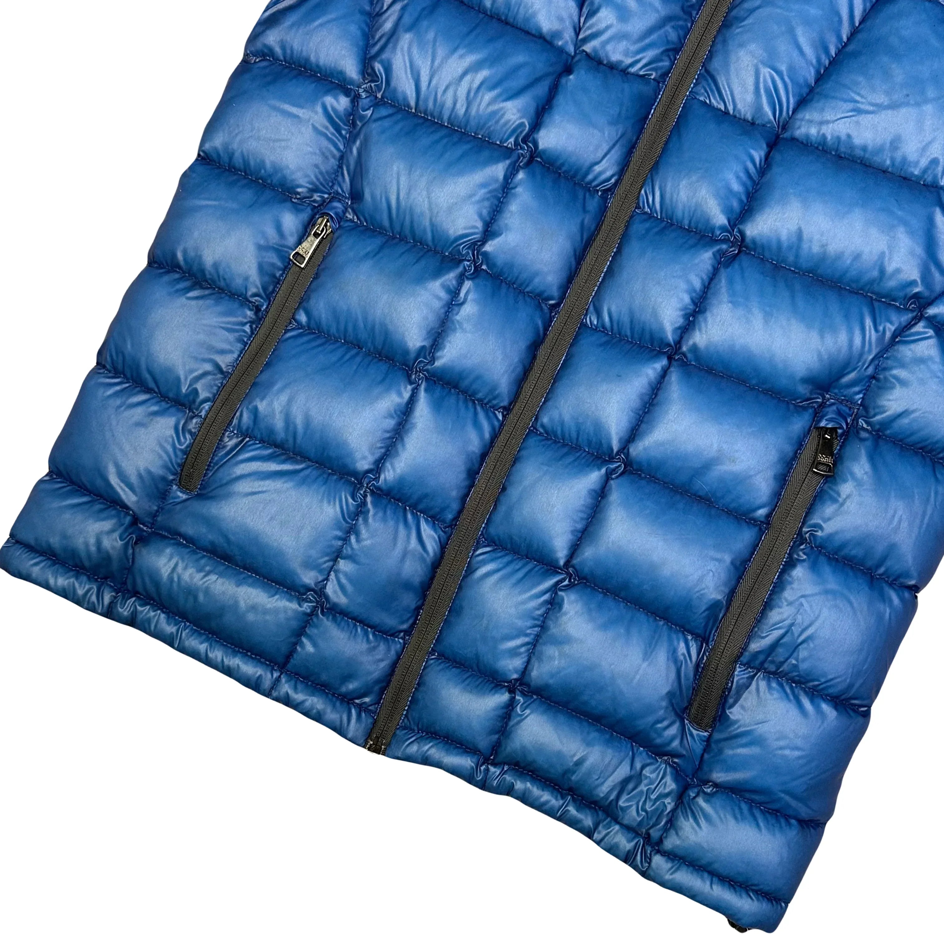 Square Stitch Puffer Jacket In Blue - product image