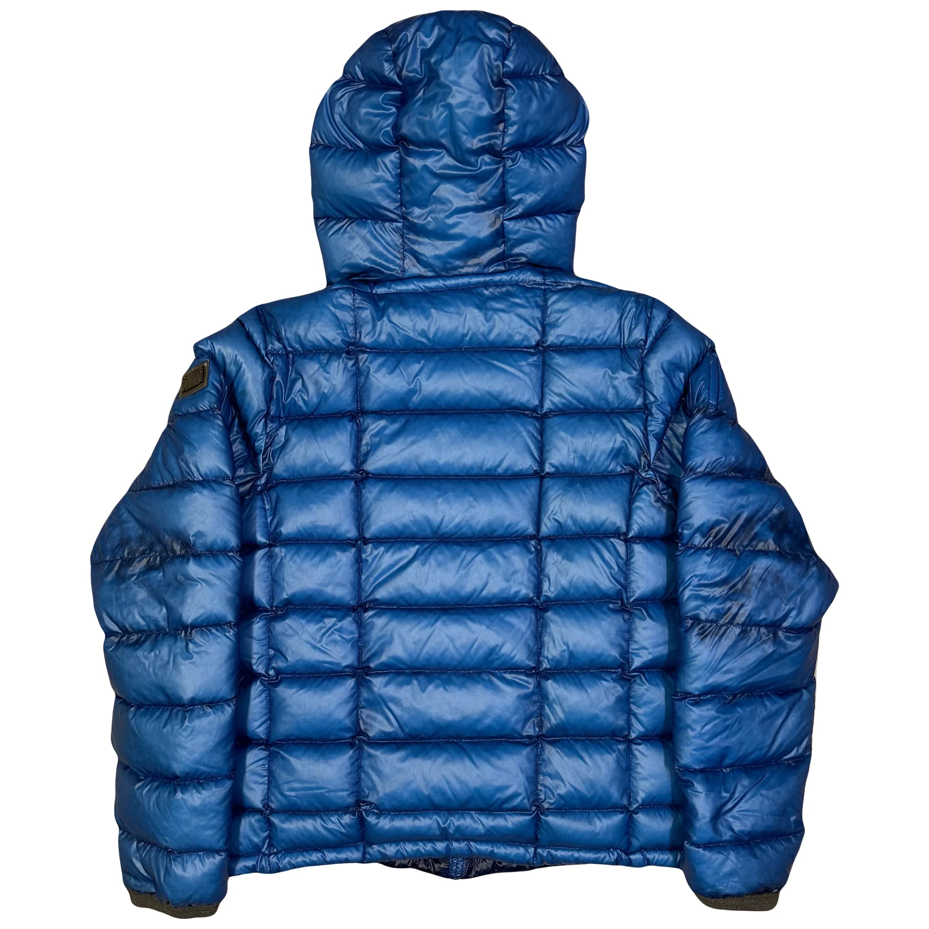 Square Stitch Puffer Jacket In Blue - product image
