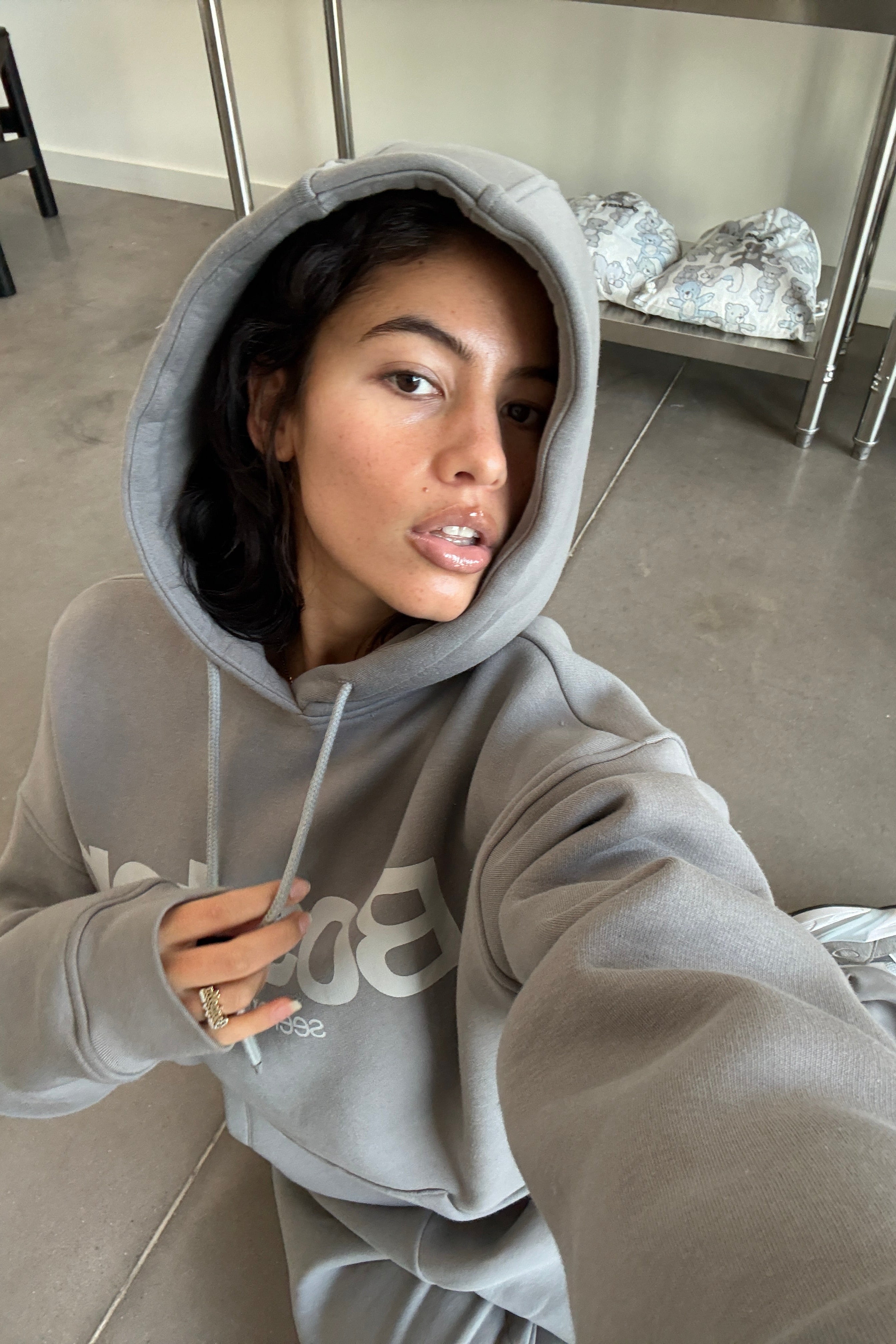 Boston Hoodie in Mid Grey - image 5