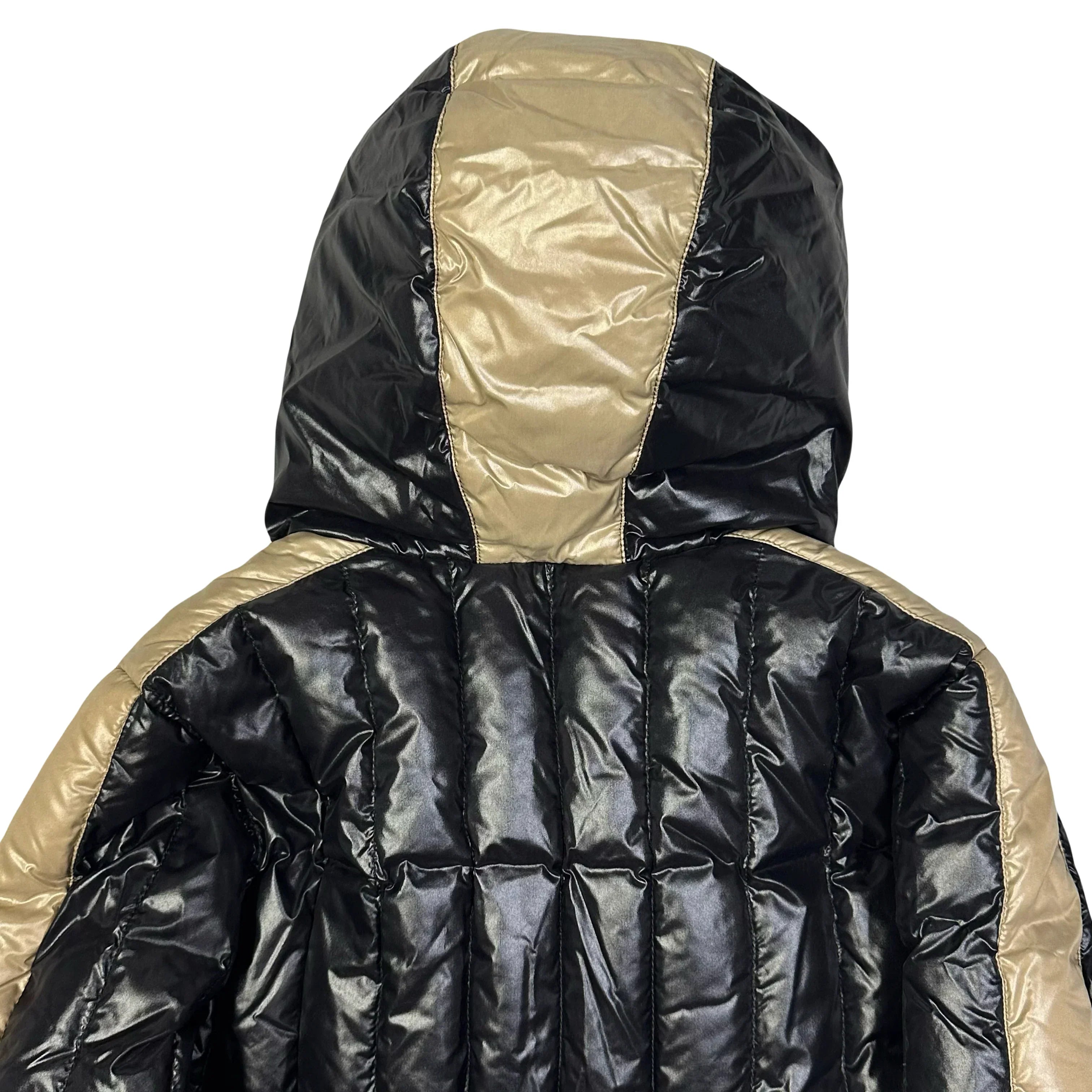 Puffer Jacket In Black & Beige - product image