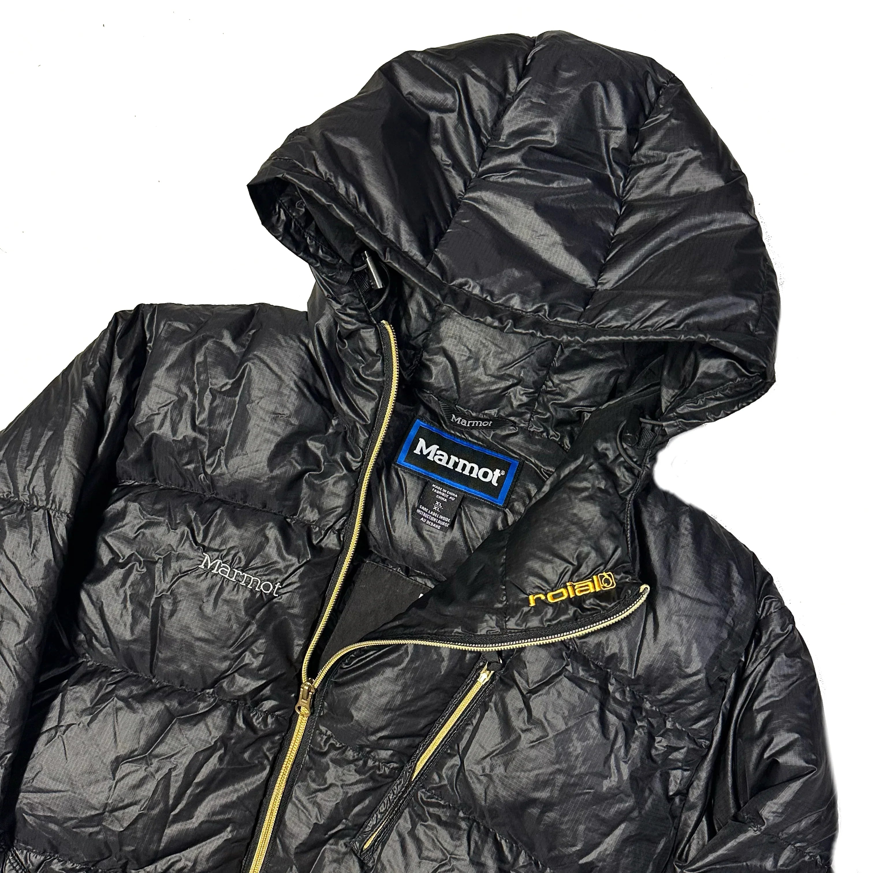 Asymmetrical Down Puffer Jacket In Black - product image