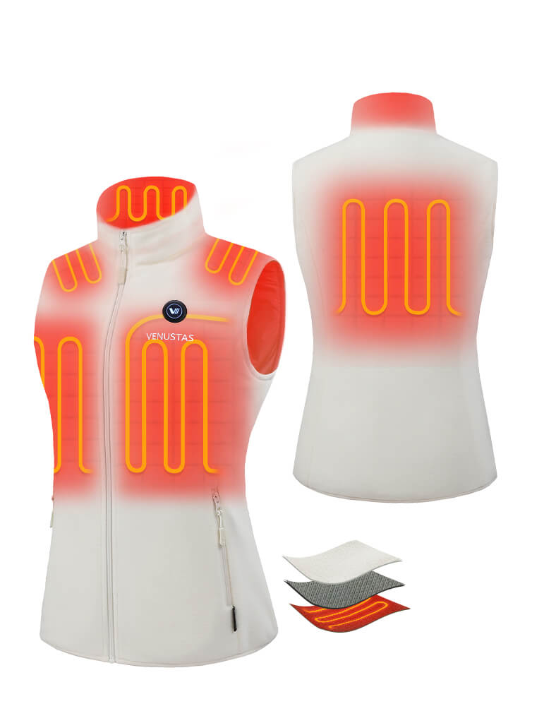 Women’s Heated Fleece Vest (Up to 20 heating hours), W2117 Max