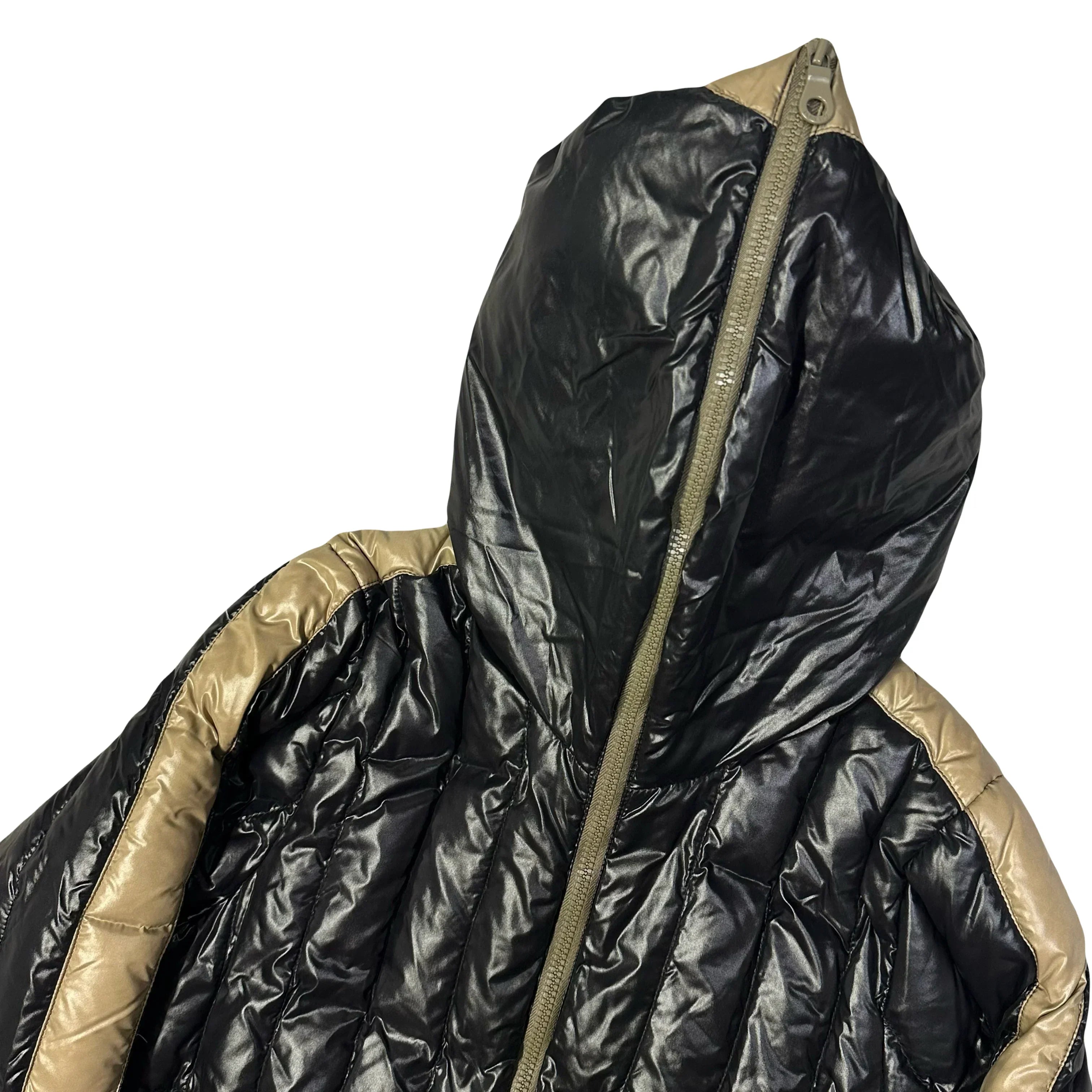Puffer Jacket In Black & Beige - product image