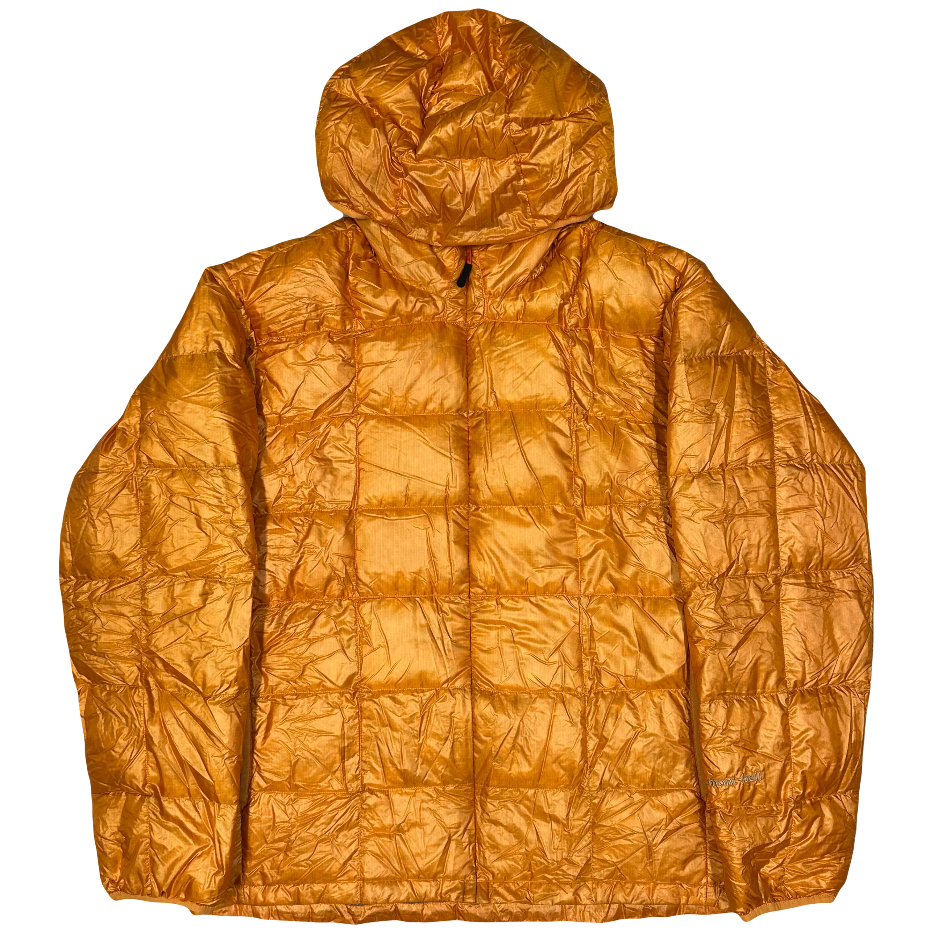 Square Stitch Puffer Jacket In Orange - product image