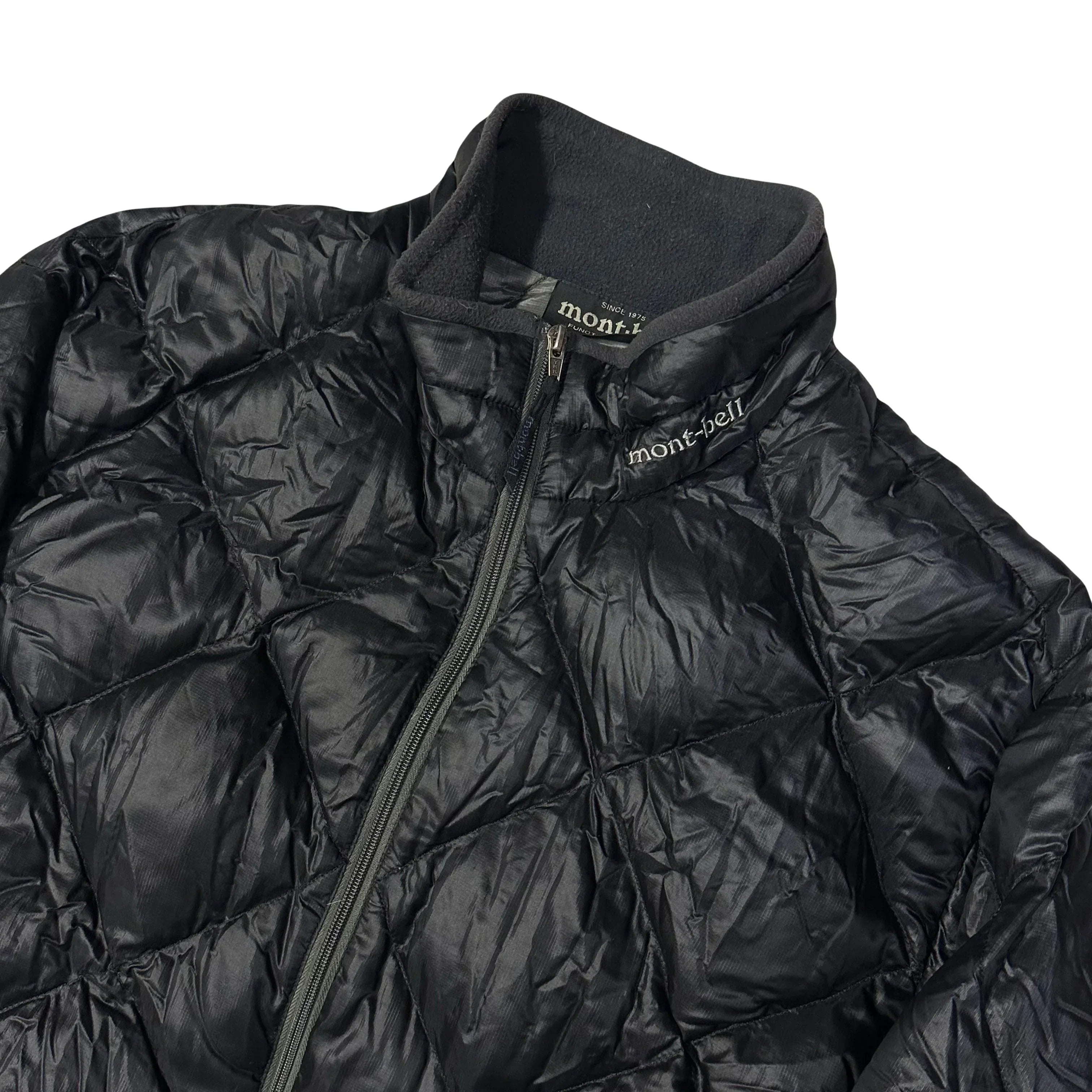 Diamond Stitch Puffer Jacket In Black - product image