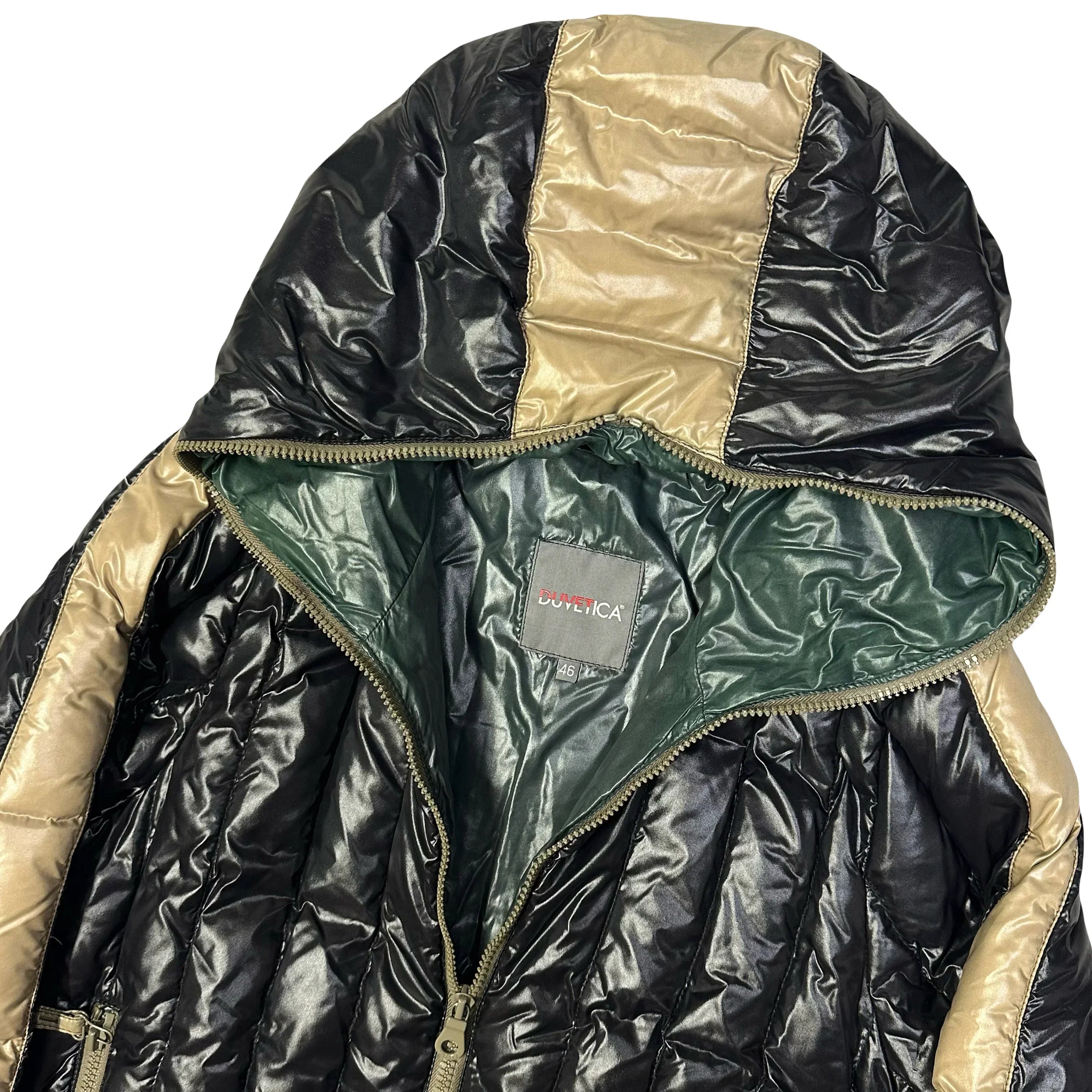 Puffer Jacket In Black & Beige - product image