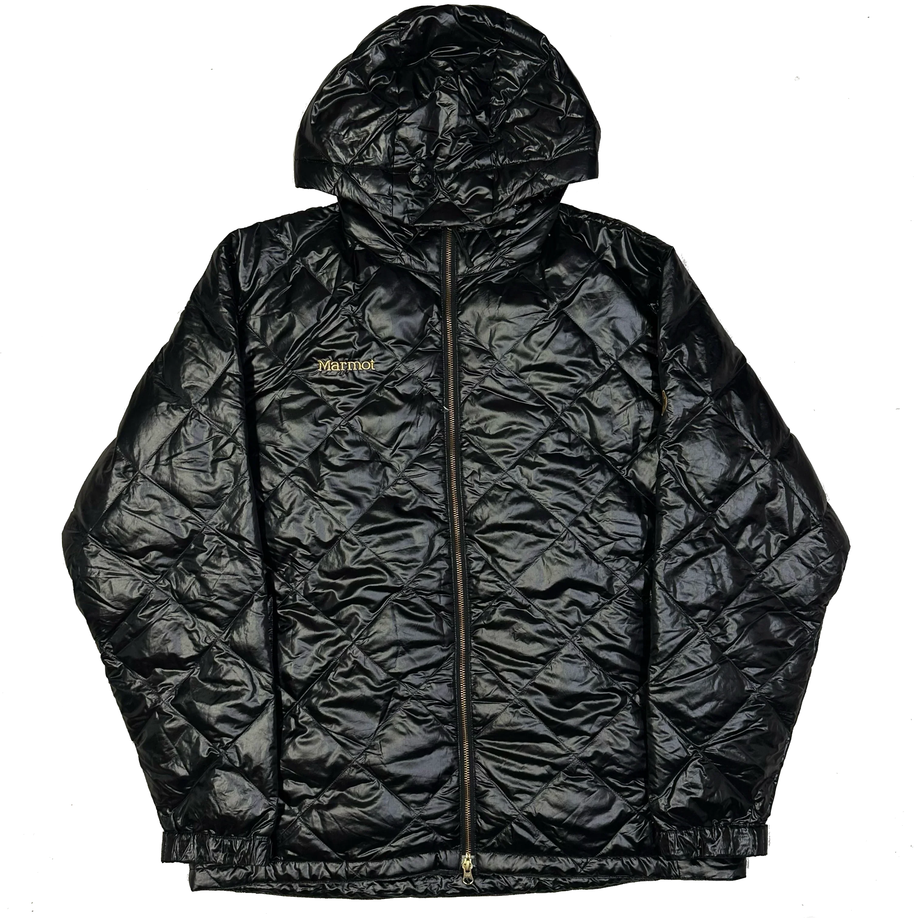 Diamond Stitch Down Puffer Jacket In Black - product image