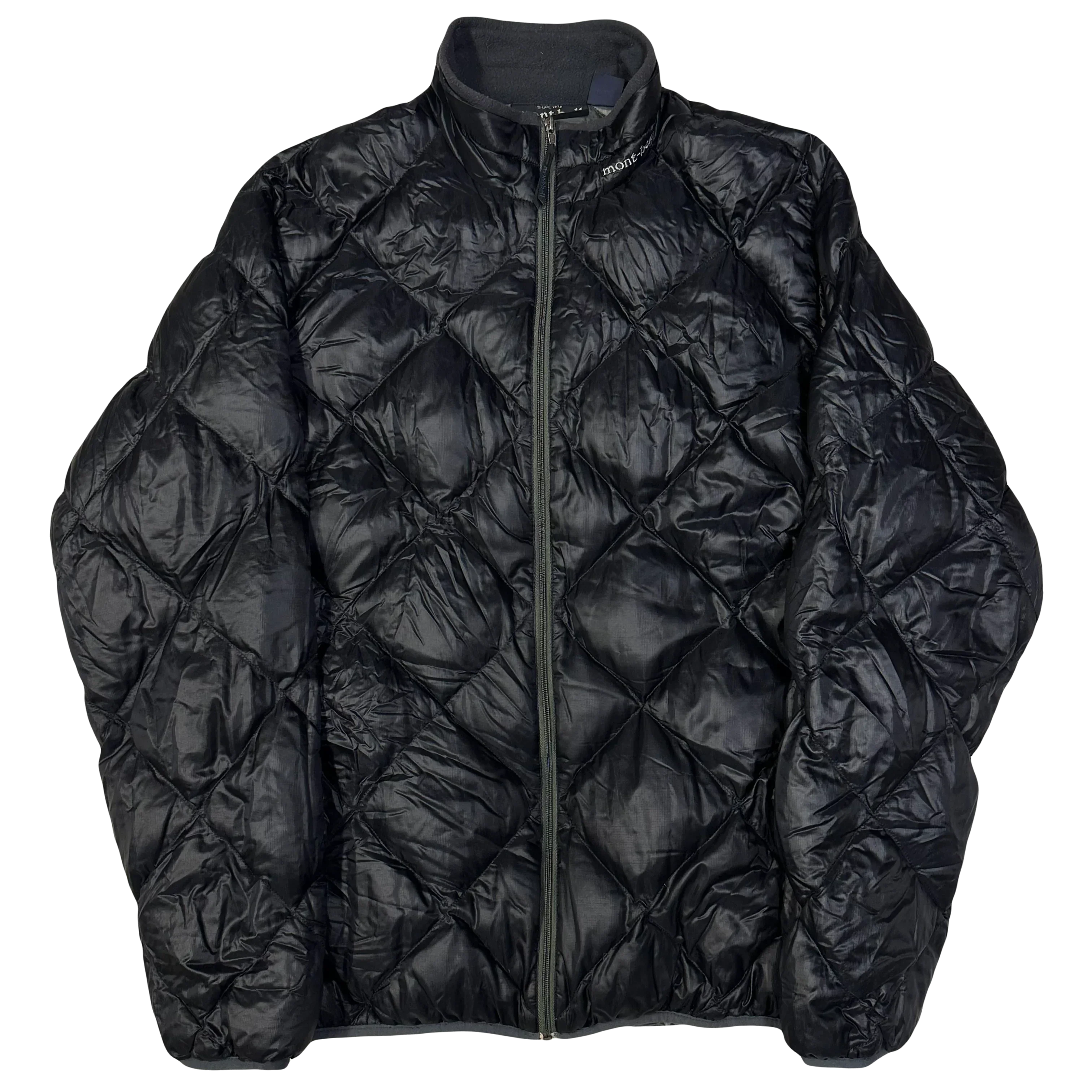 Diamond Stitch Puffer Jacket In Black - product image