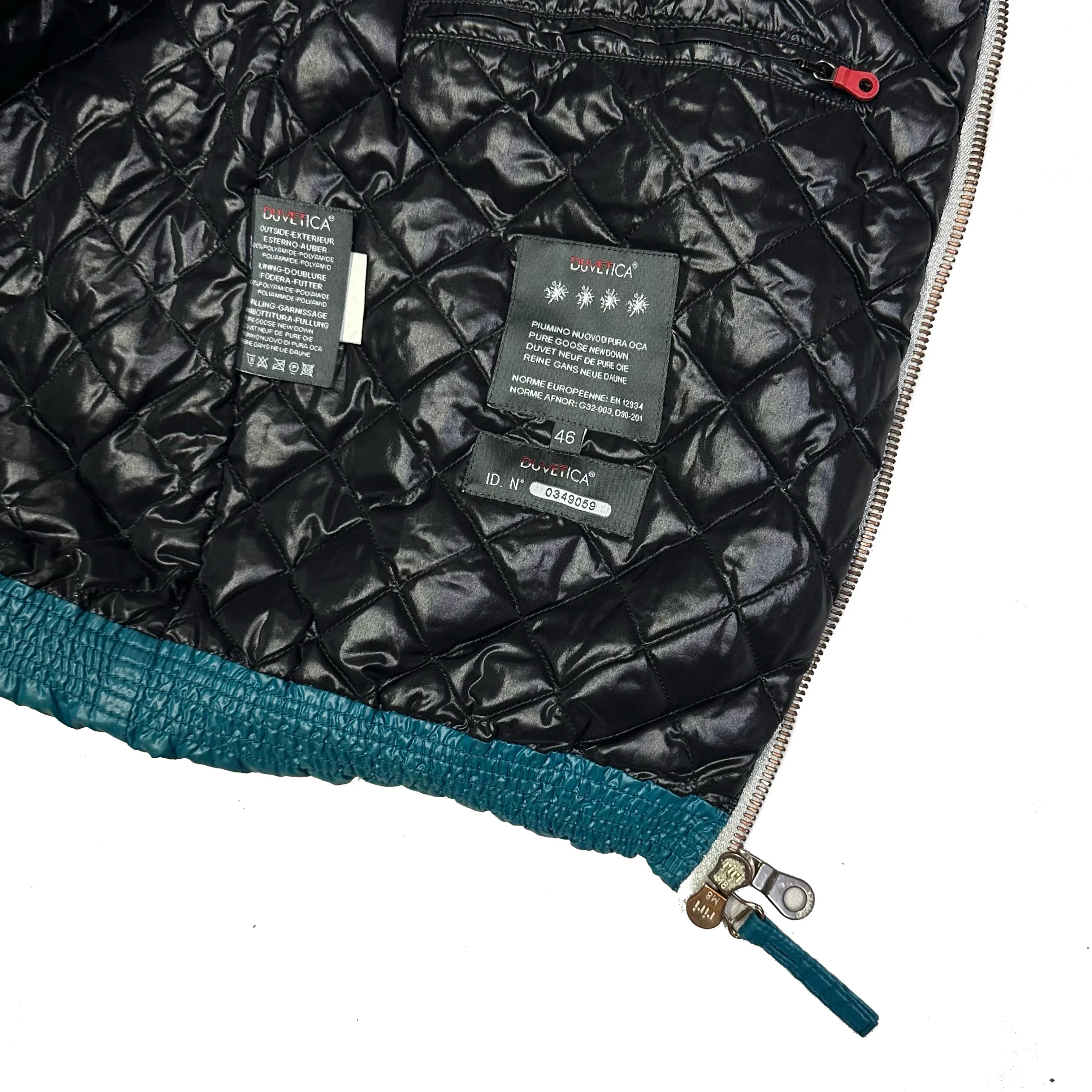 Hooded Puffer Gilet In Blue - product image