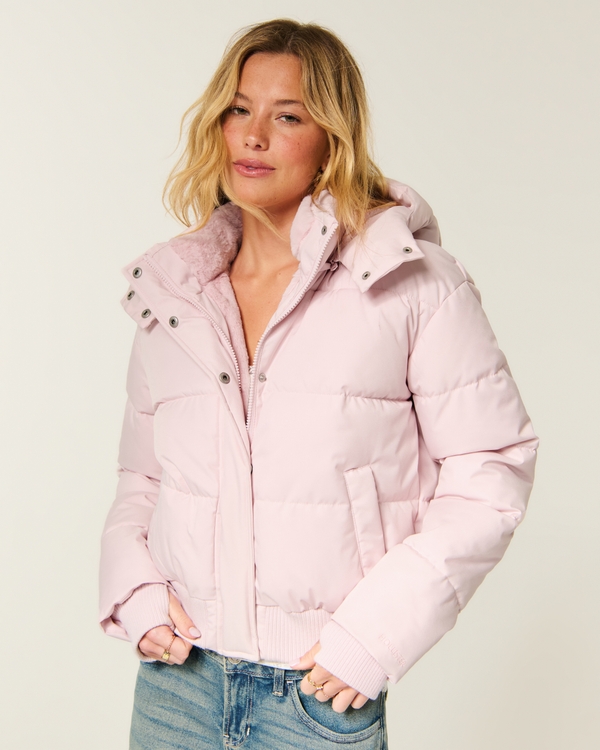 Feel Good Puffer Jacket - Light Pink view 1