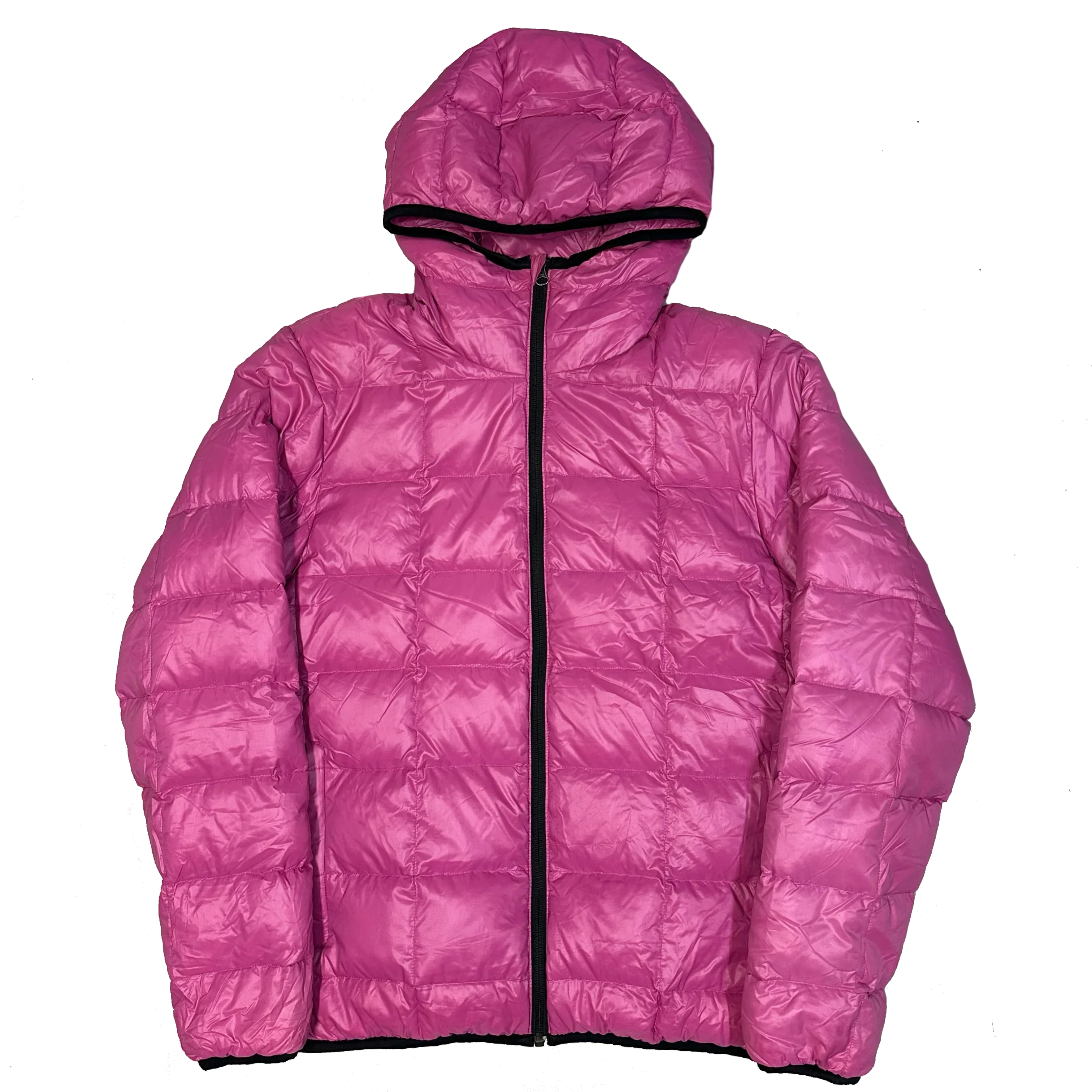 Square Stitch Puffer Jacket In Pink - product image