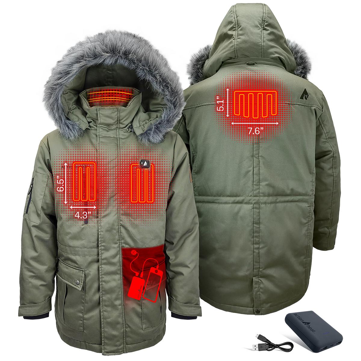 Heatrea 5V Men's Battery Heated Parka Jacket