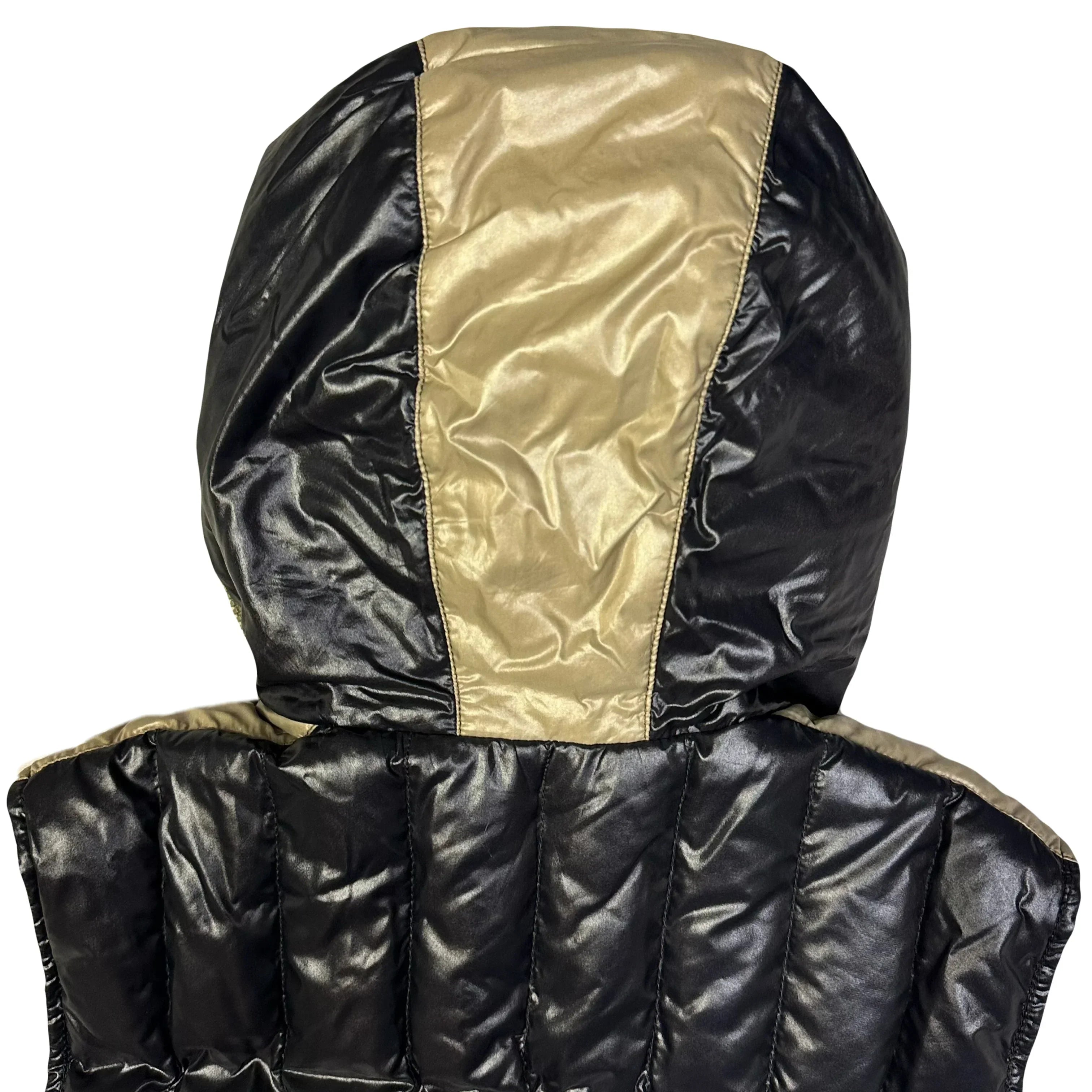 Hooded Puffer Gilet In Black - product image