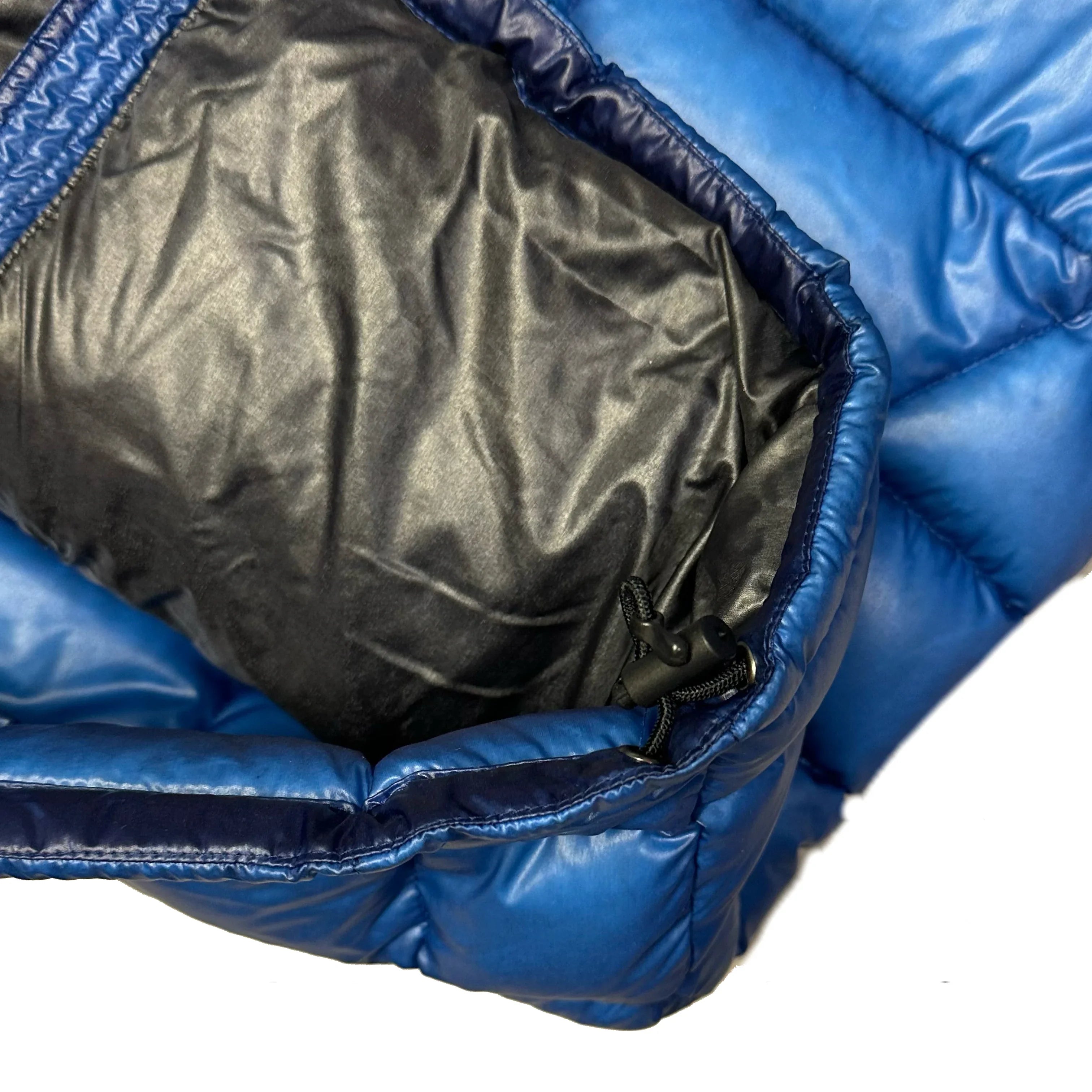Square Stitch Puffer Jacket In Blue - product image