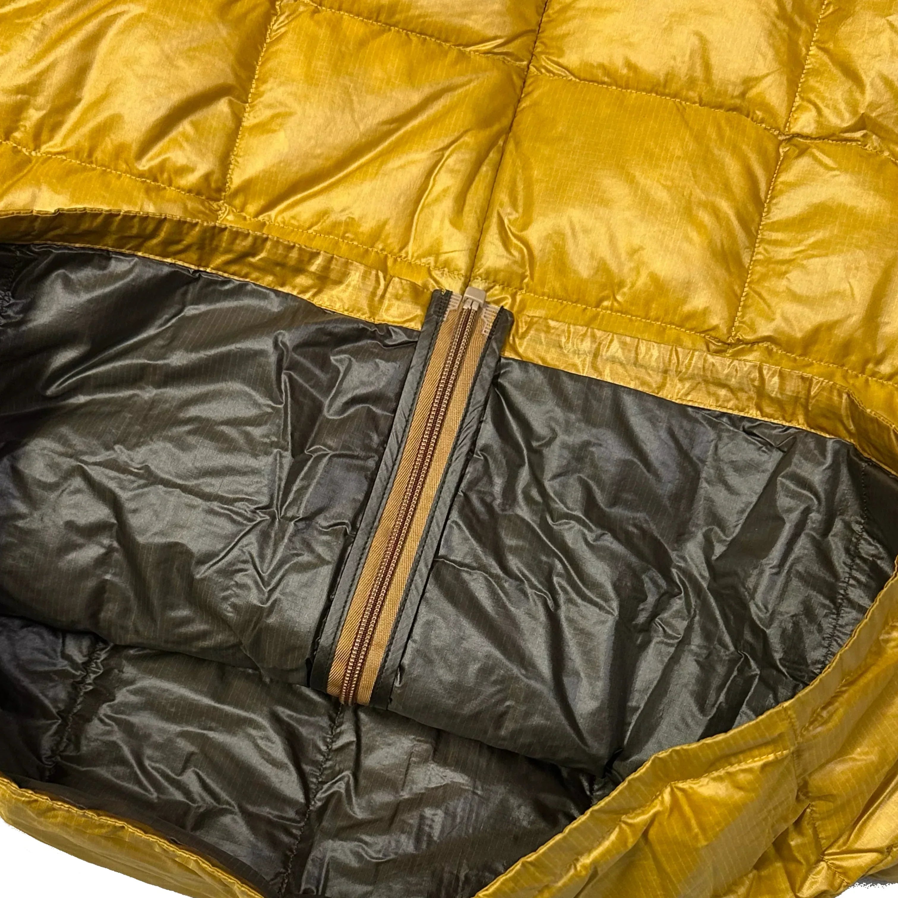 Square Stitch Puffer Jacket In Yellow - product image