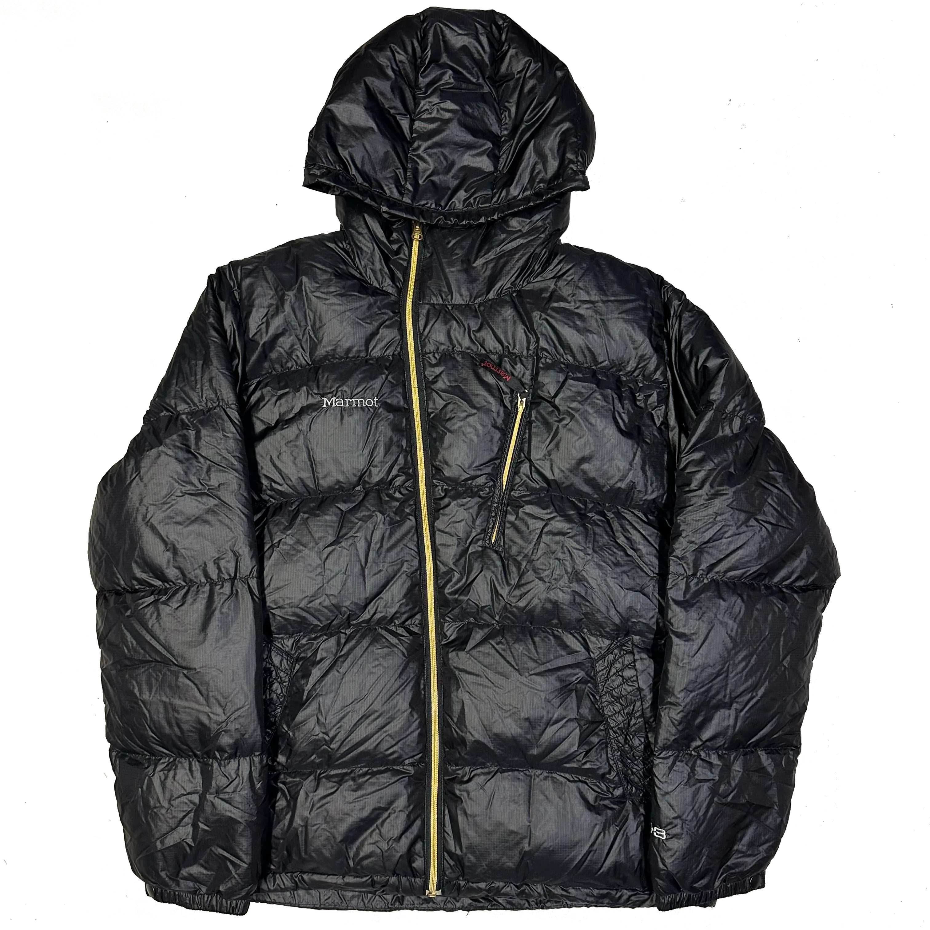 Asymmetrical Down Puffer Jacket In Black - product image