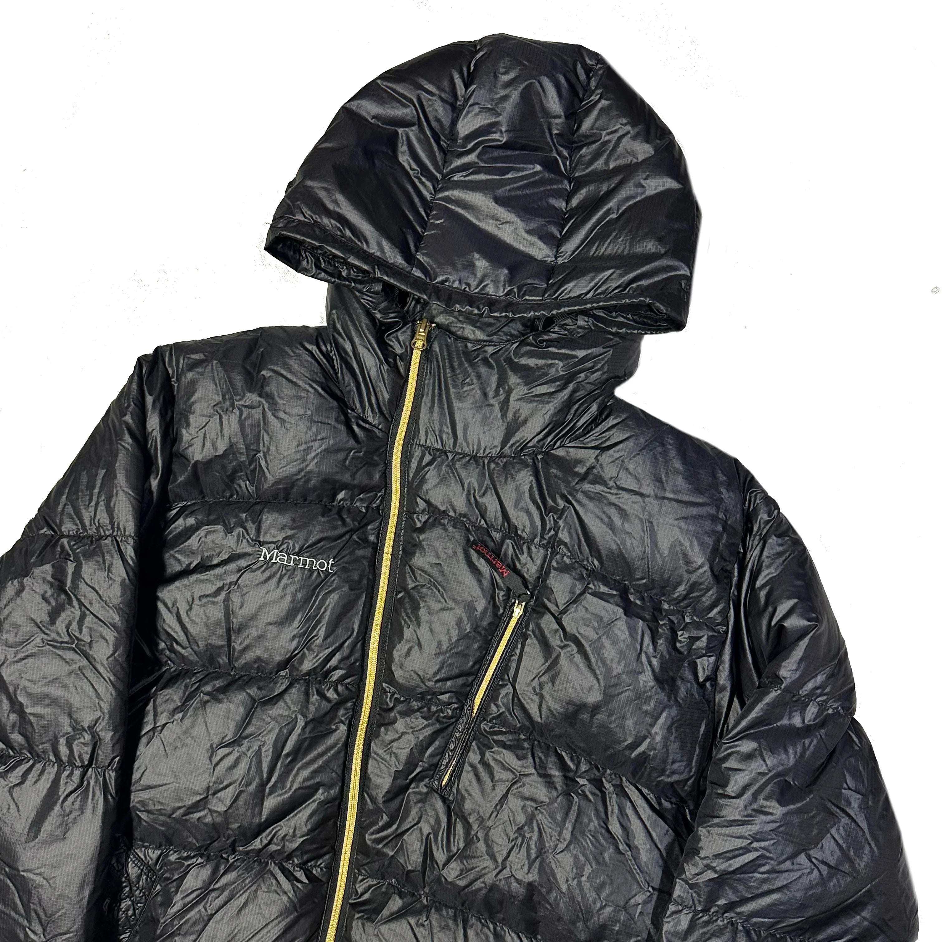 Asymmetrical Down Puffer Jacket In Black - product image