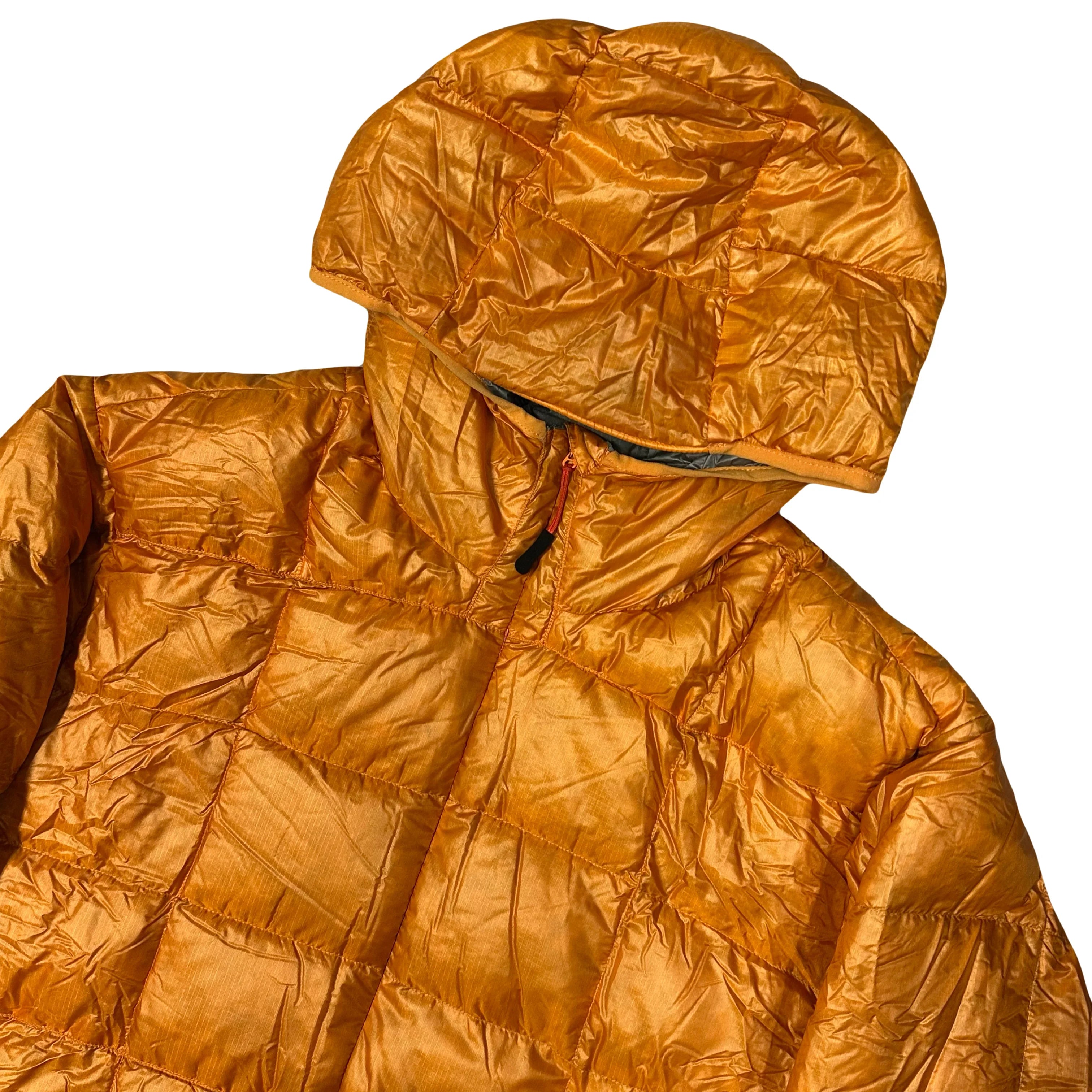 Square Stitch Puffer Jacket In Orange - product image