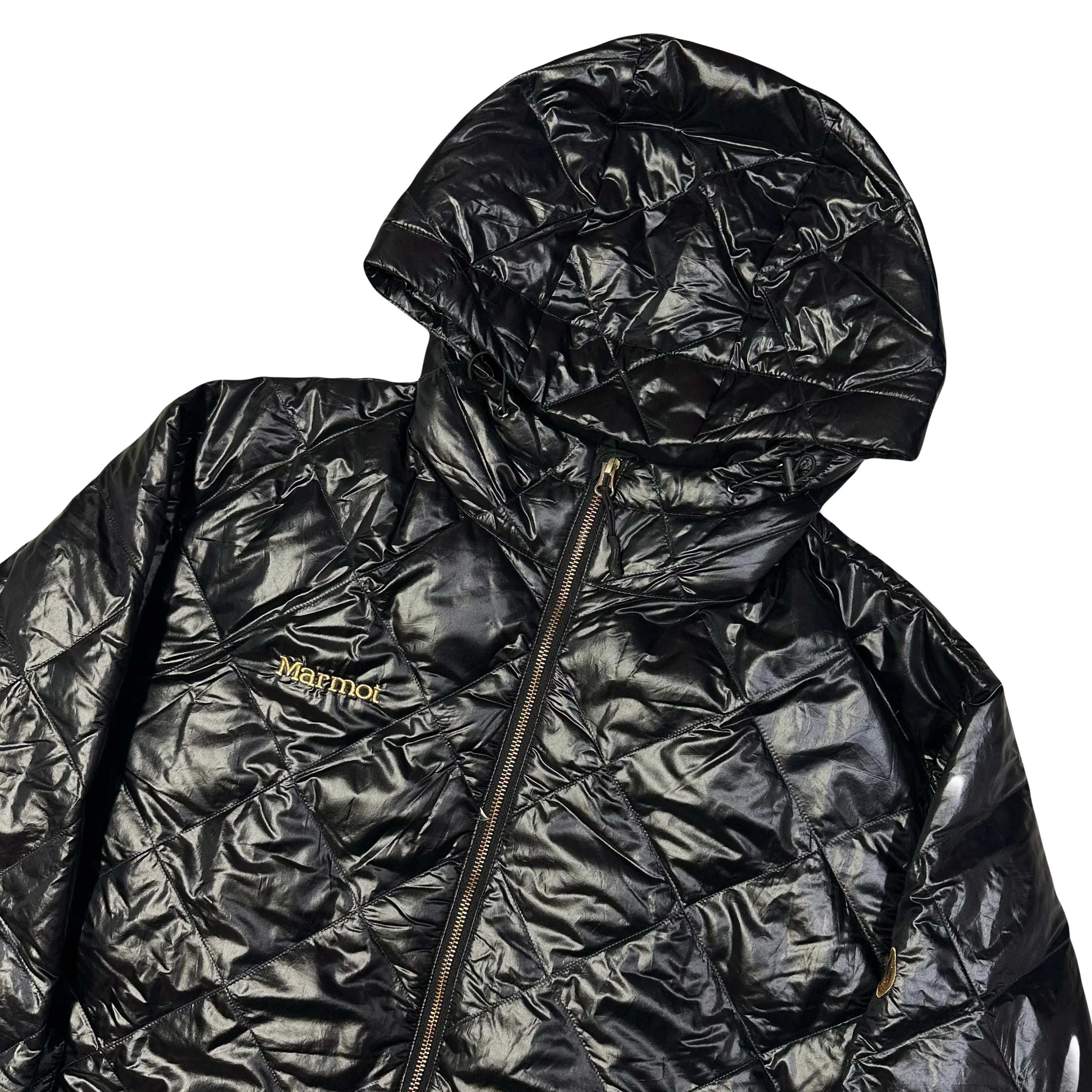 Diamond Stitch Down Puffer Jacket In Black - product image