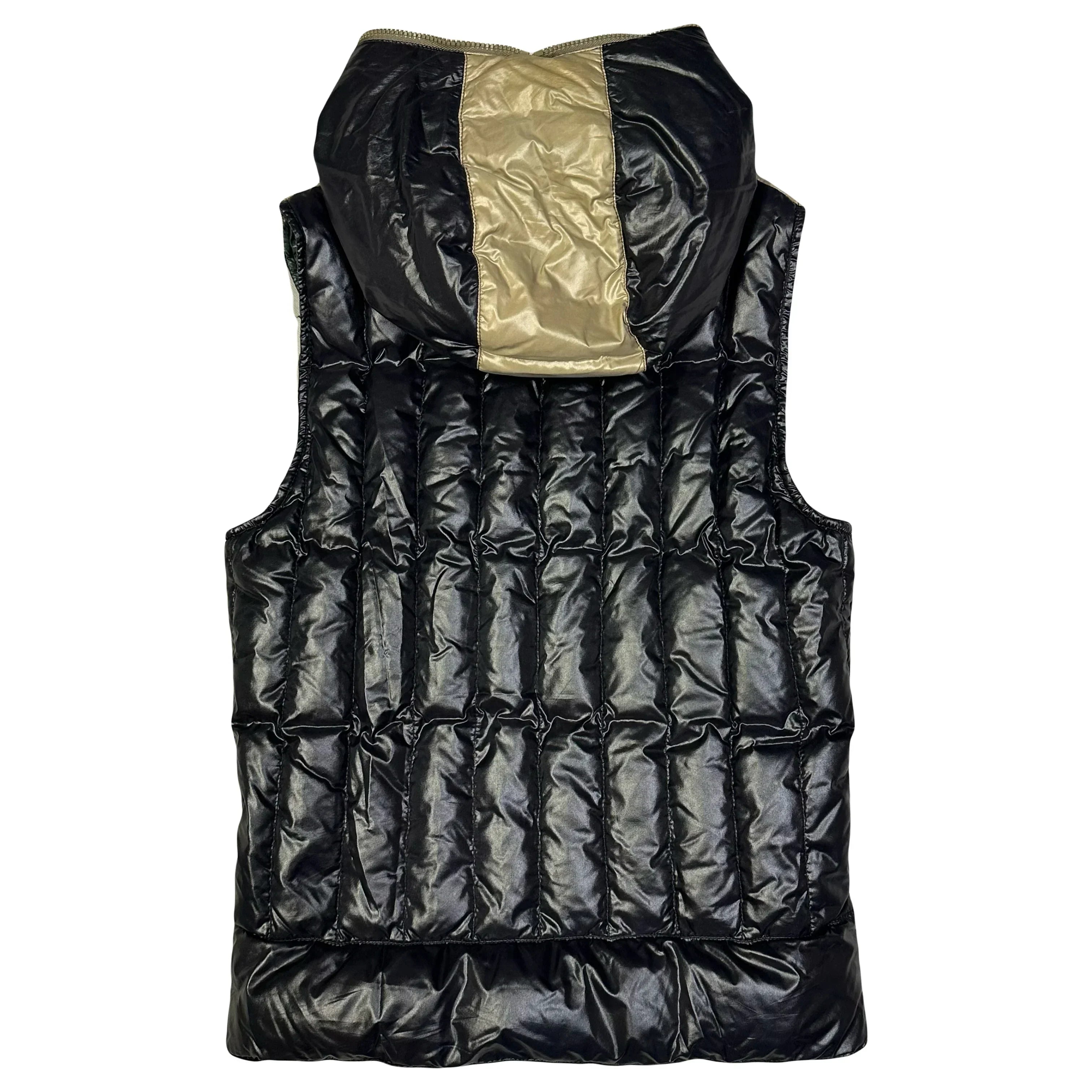 Hooded Puffer Gilet In Black - product image