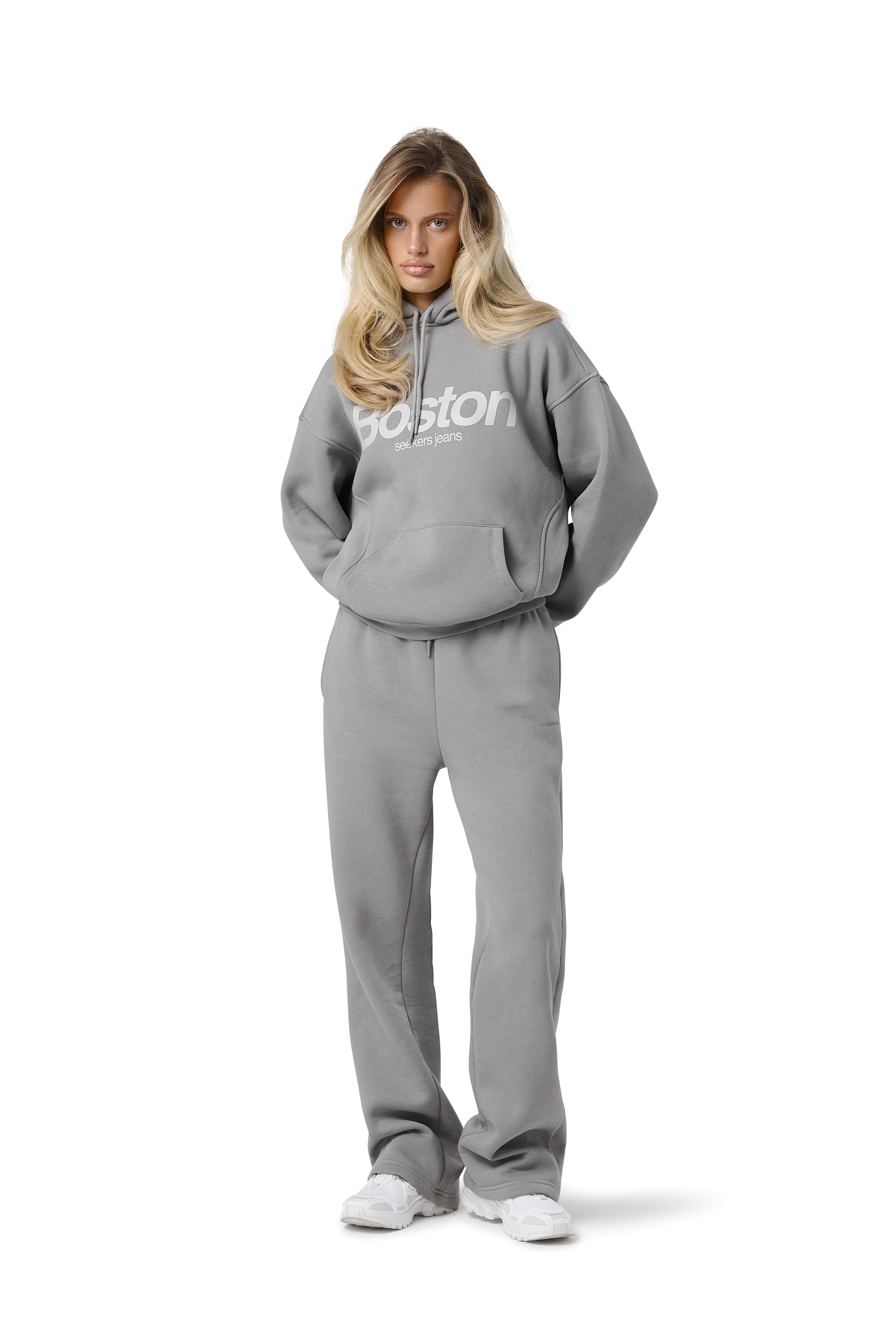 Boston Hoodie in Mid Grey - image 2