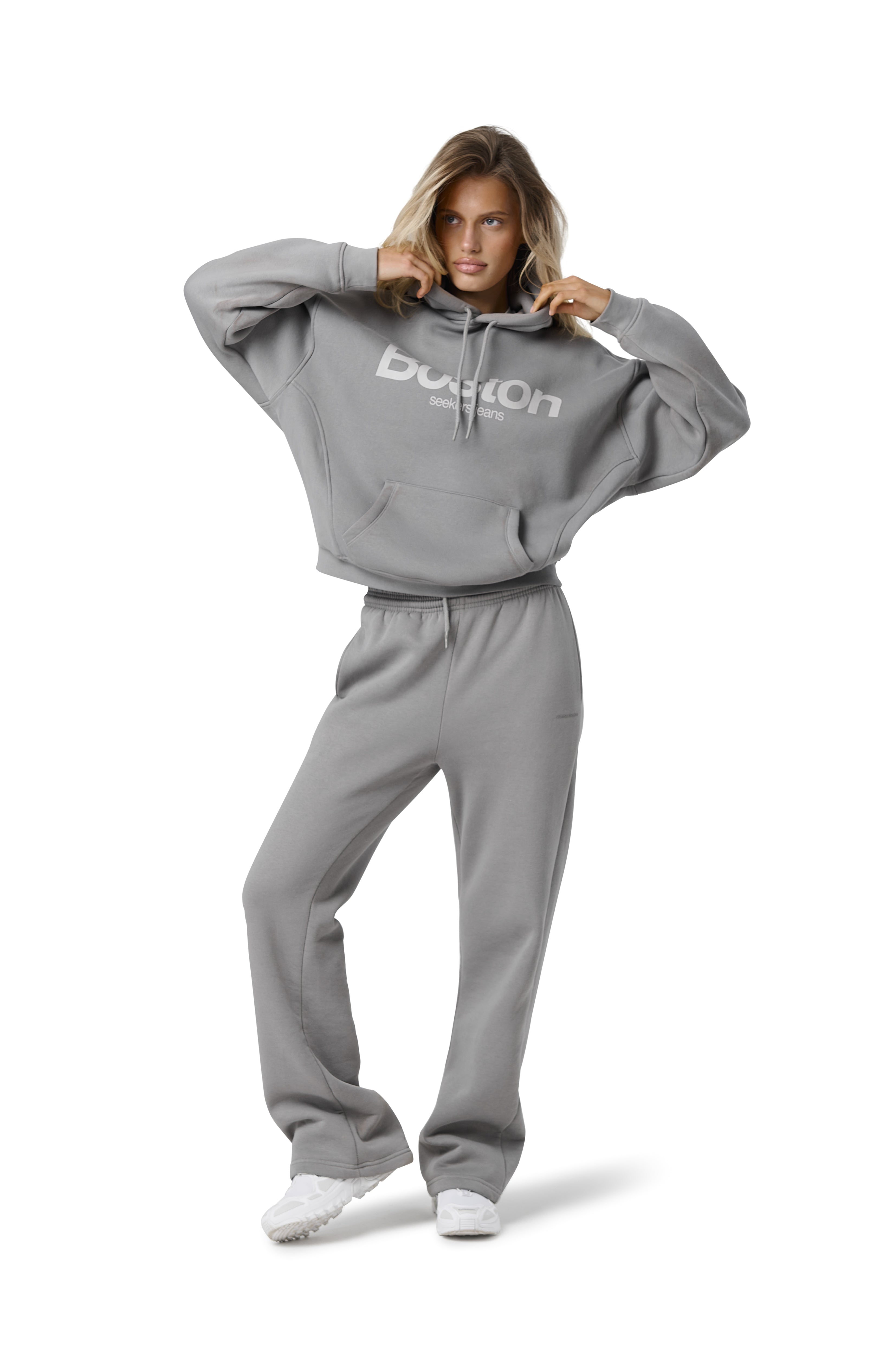 Boston Hoodie in Mid Grey - image 6