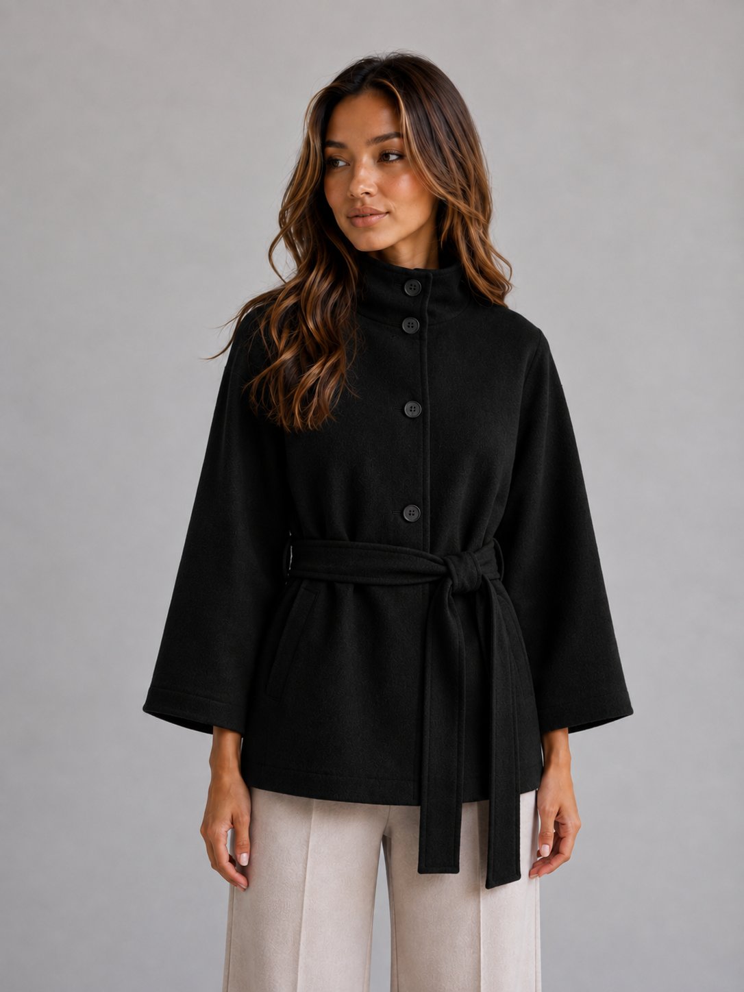 Women's Belted Cape Jacket - product image 5