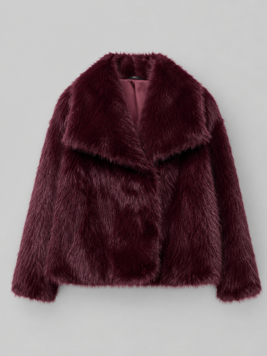 Women's Plush Cropped Faux Fur Jacket - product image 4