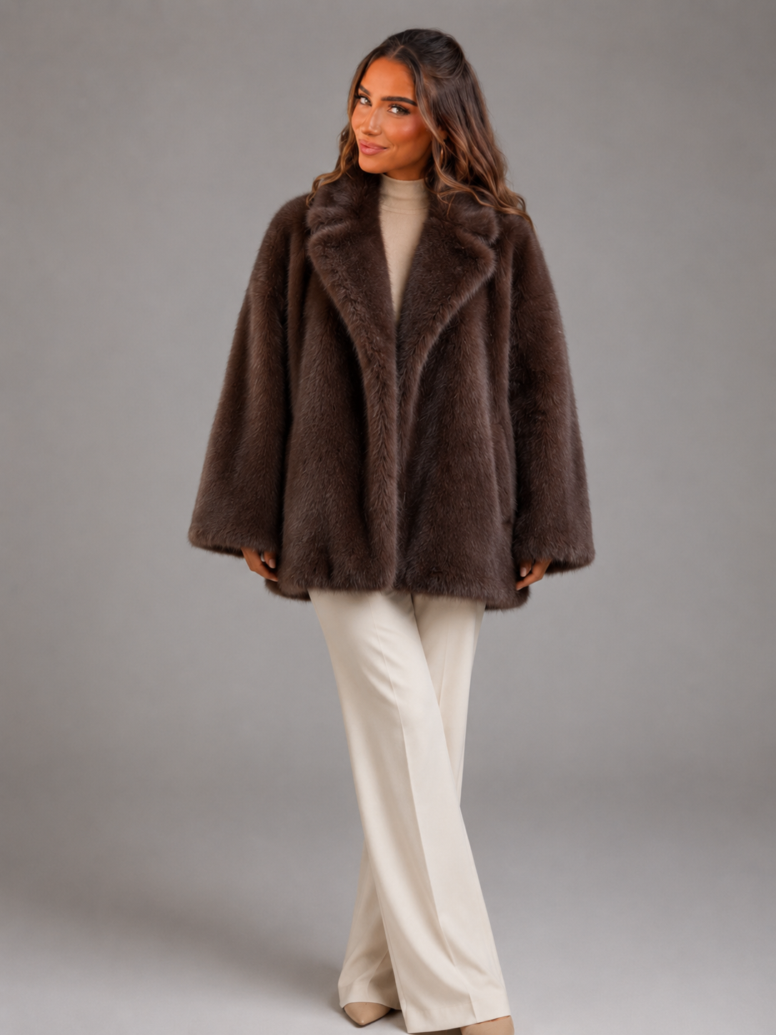 Women's Oversized Faux Fur Coat - product image 6