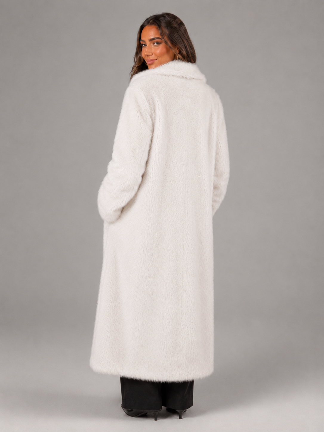 Women's Long Faux Fur Coat - product image 7