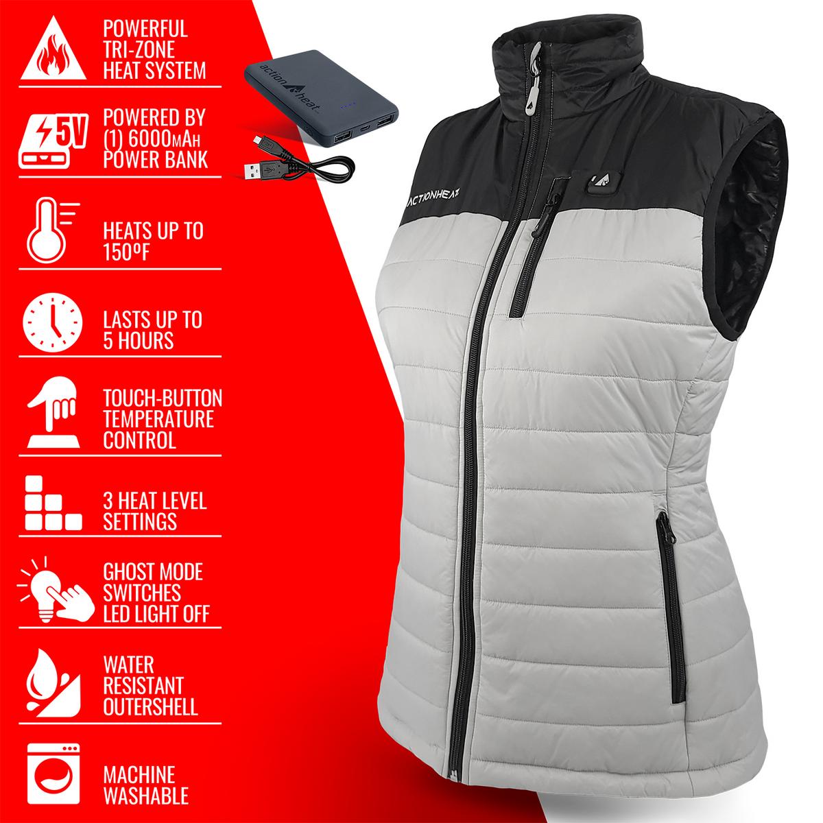 Heatrea 5V Women's Pocono Insulated Puffer Heated Vest