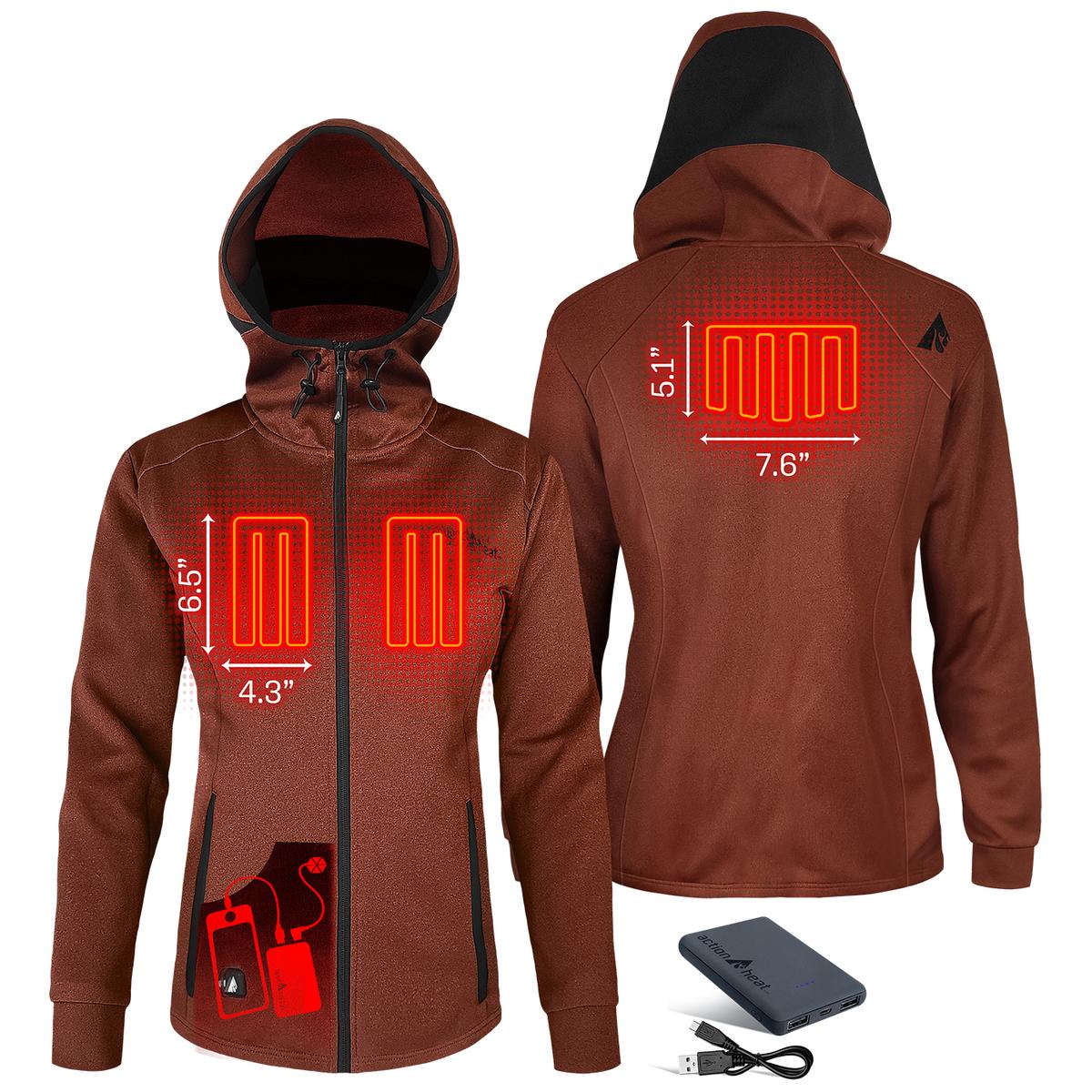 Heatrea 5V Women's Slim Fit Battery Heated Hoodie