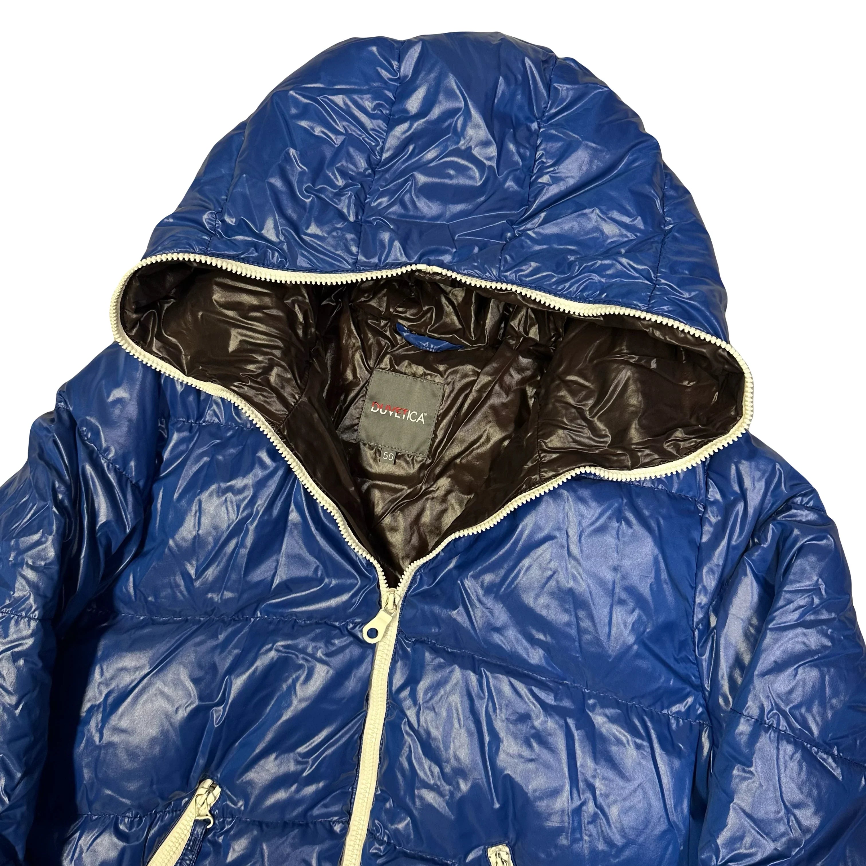 Puffer Jacket In Blue & White - product image
