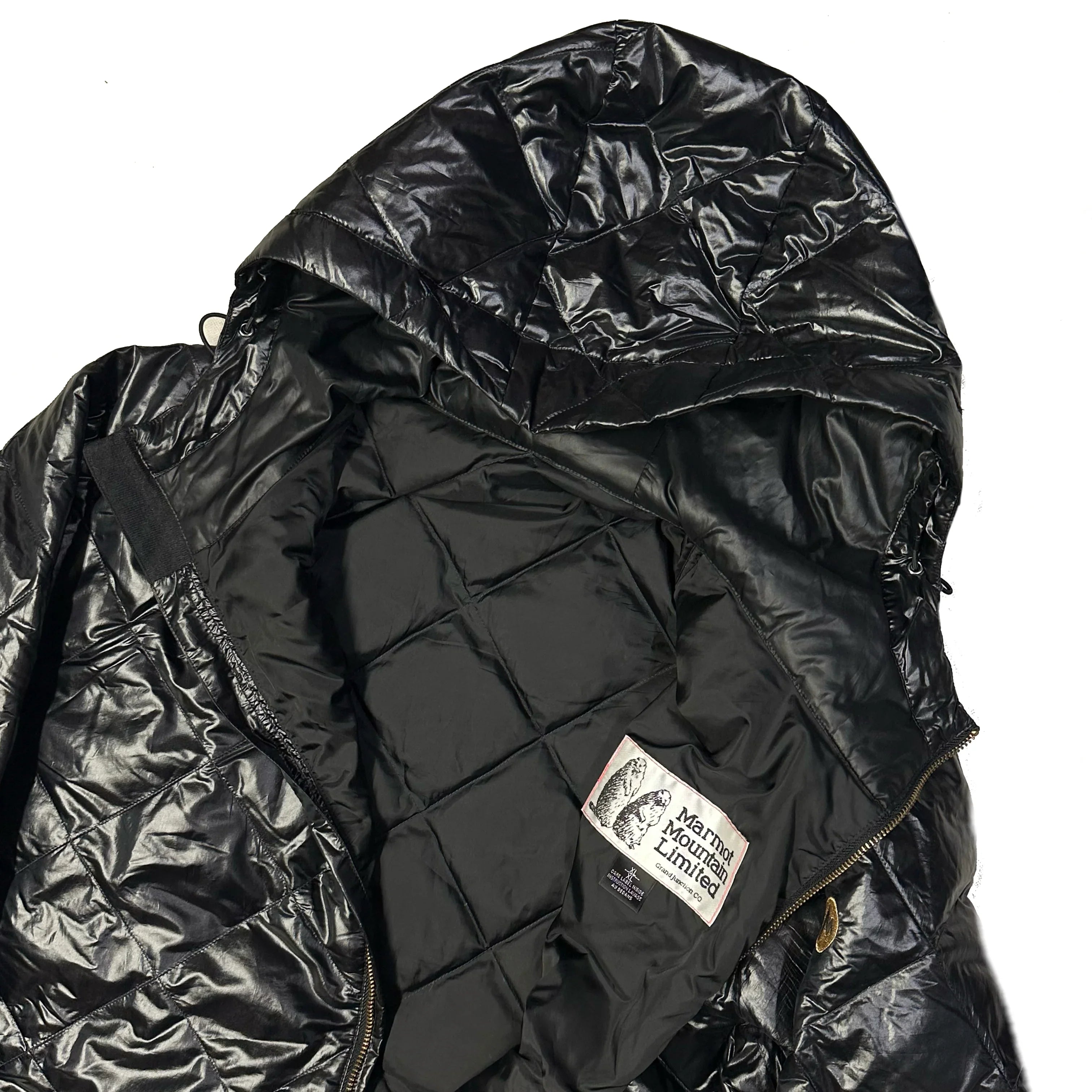 Diamond Stitch Down Puffer Jacket In Black - product image
