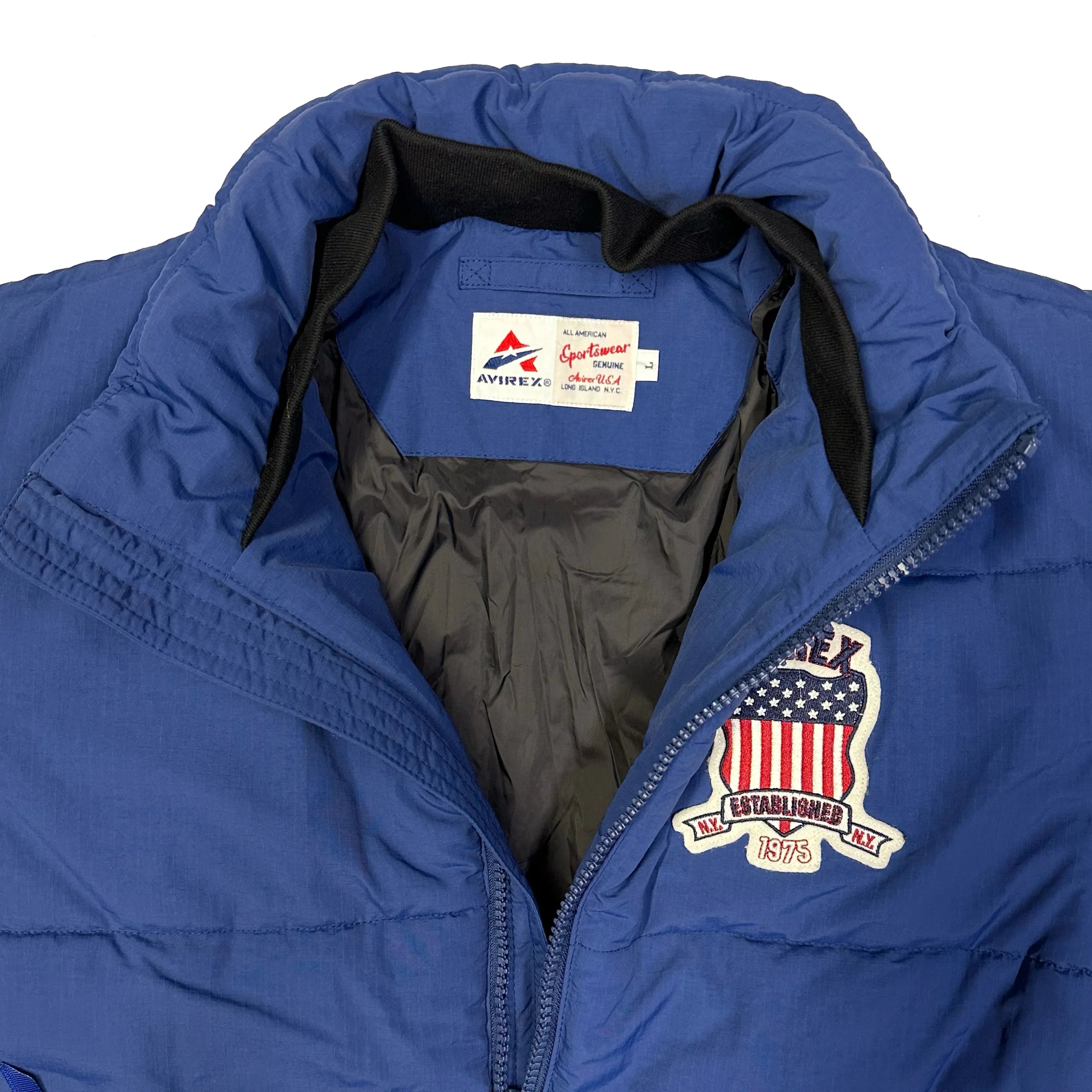 Icon Puffer Jacket In Blue - product image
