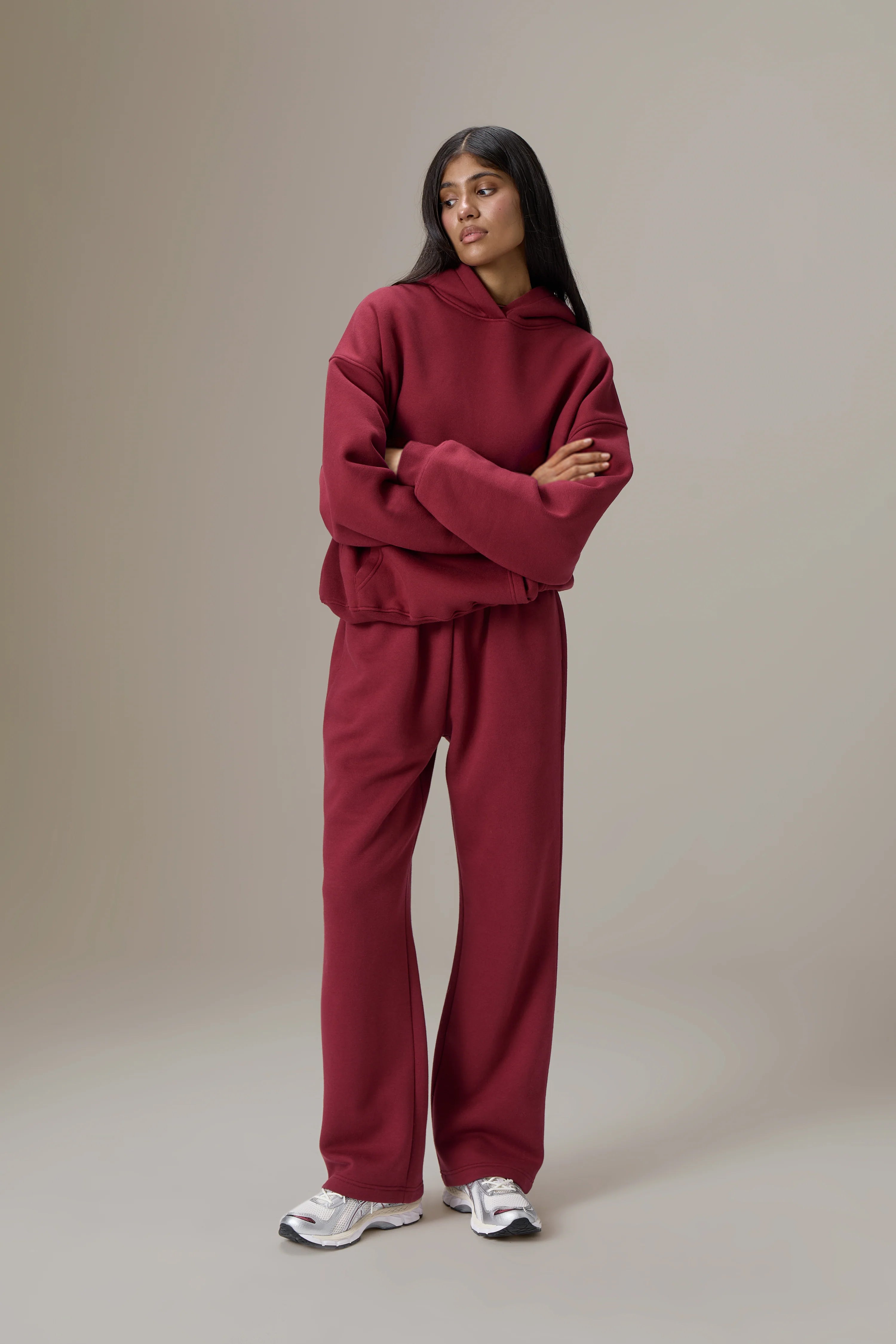 Petite Classic Hoodie in Burgundy - image 8