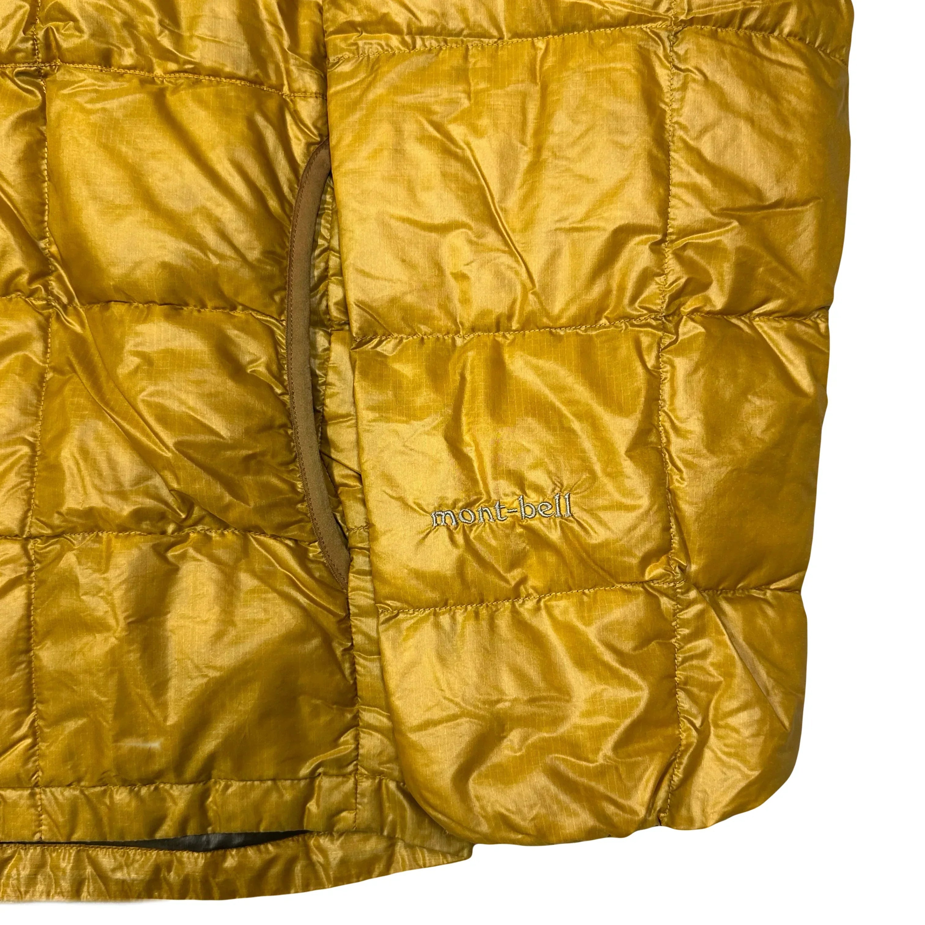 Square Stitch Puffer Jacket In Yellow - product image