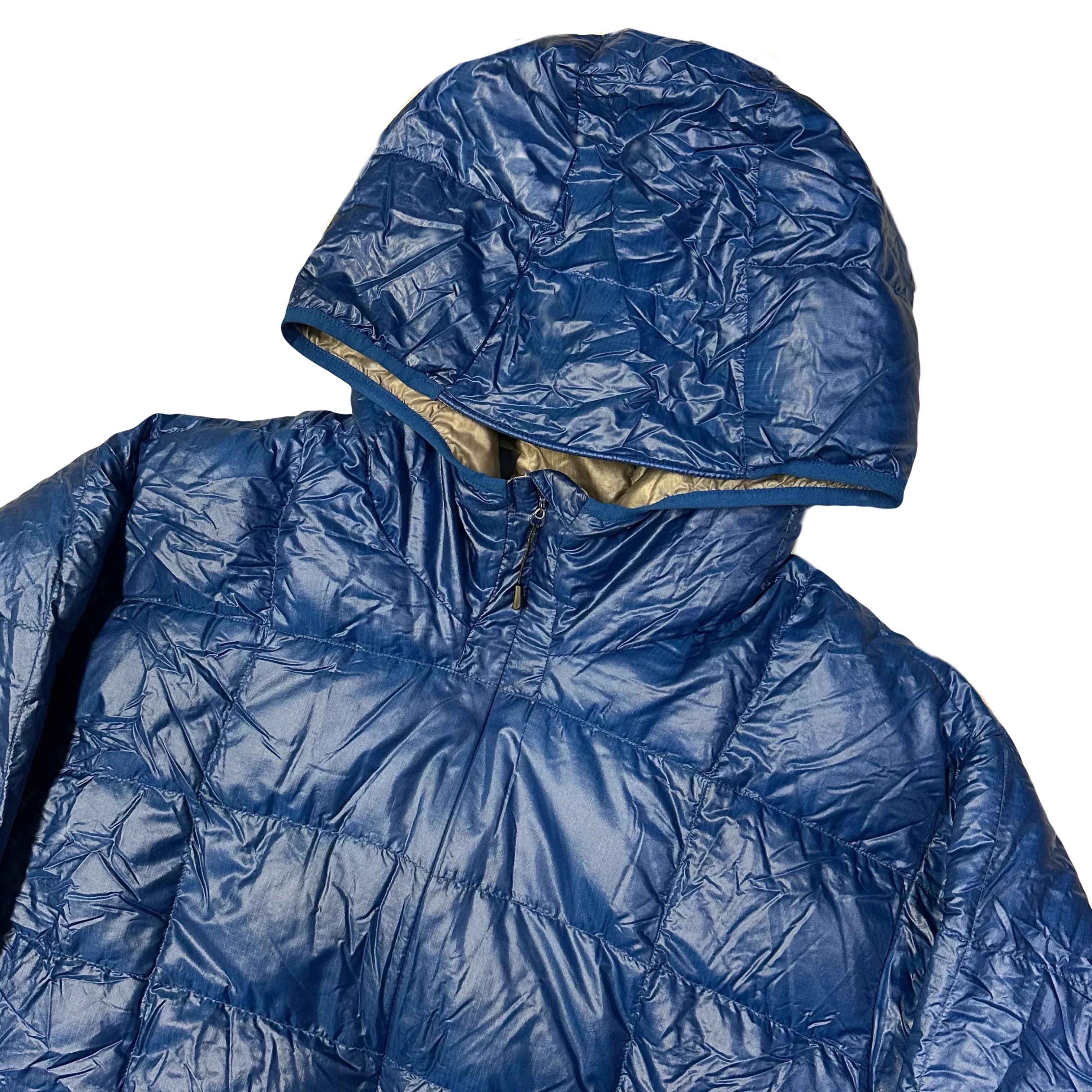Square Stitch Down Puffer Jacket In Blue - product image