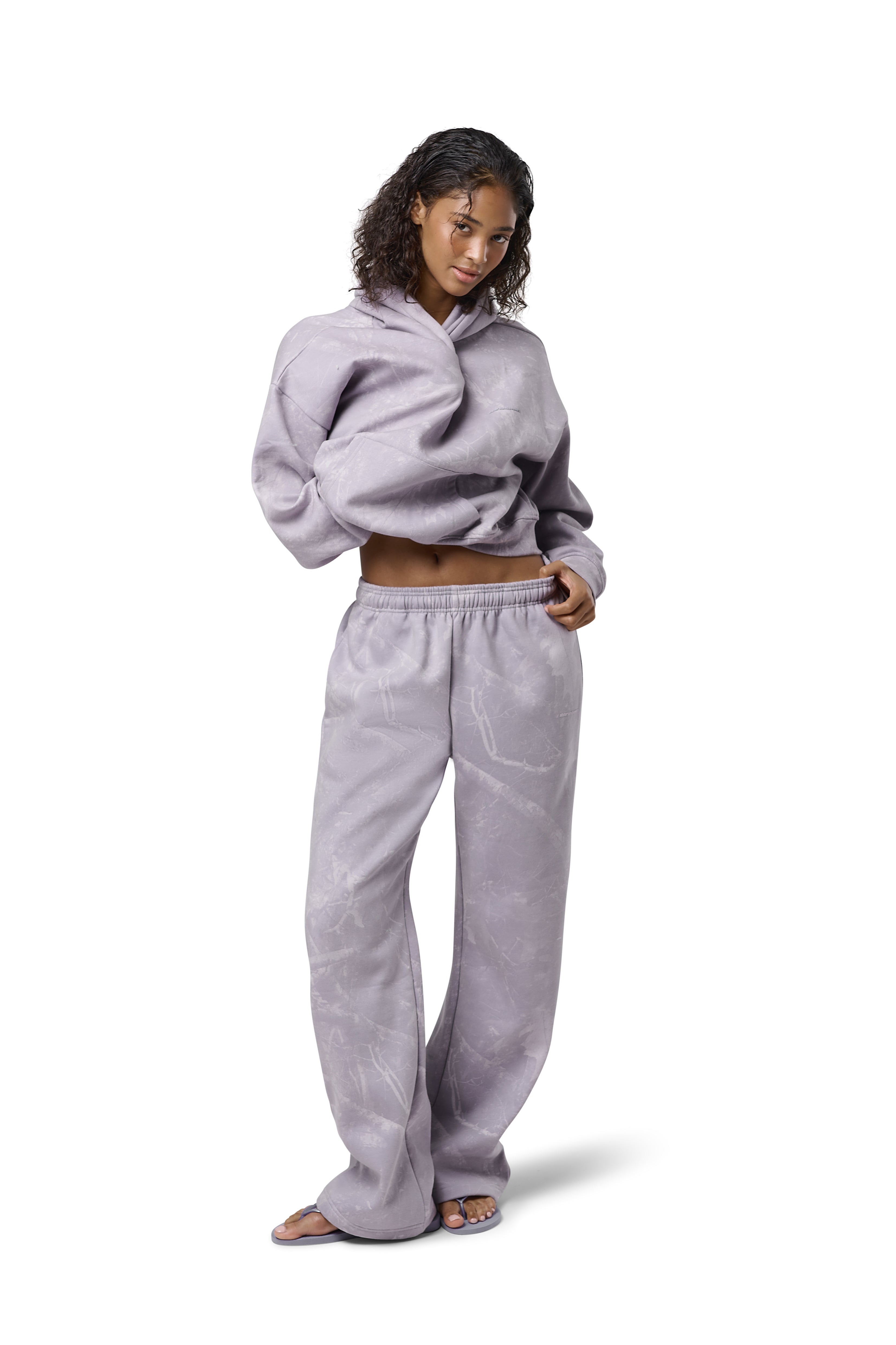 Ranch Shrunken Hoodie in Lilac Camo - image 4
