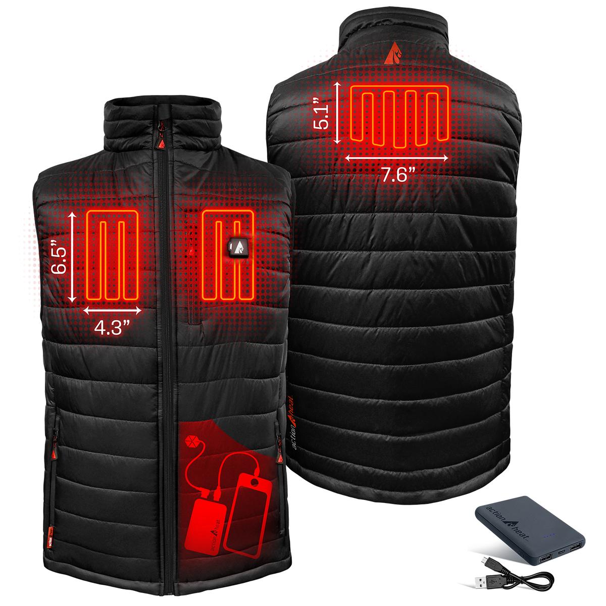Heatrea 5V Men's Insulated Puffer Battery Heated Vest