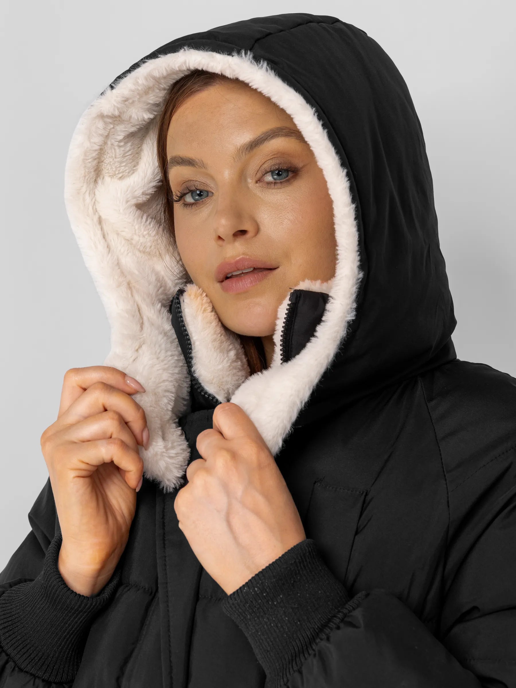 Faux Fur Lined Classic Long Puffer - product image 9